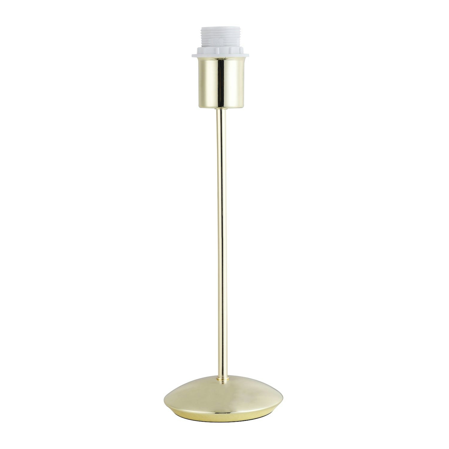 Rackhams Contemporary And Sleek Polished Brass Metal Table Lamp Base With Inline Switch 35Cm
