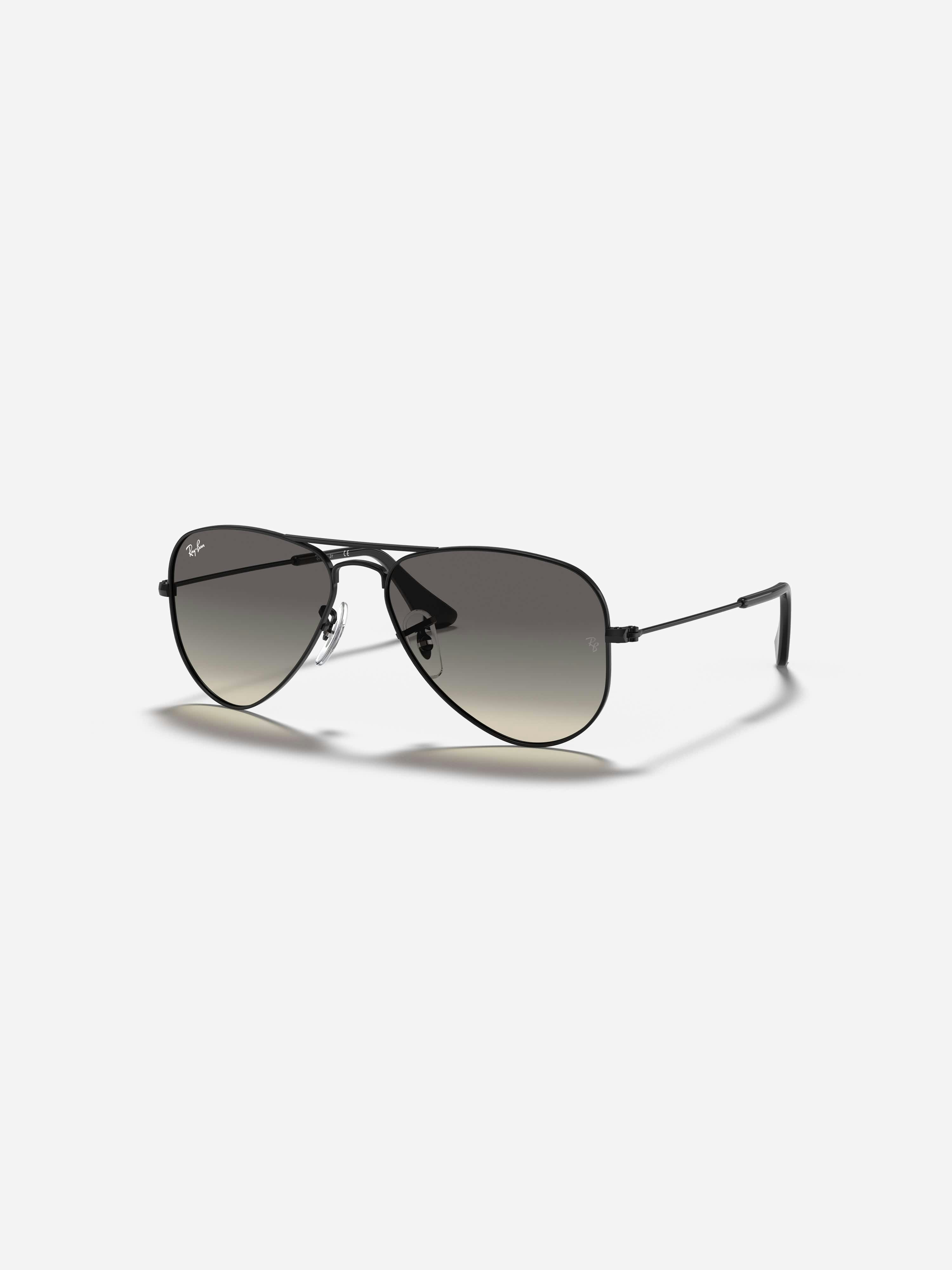 Ray-Ban Black Kids Aviator Sunglasses In - 50 Mm (4-6 Yrs)