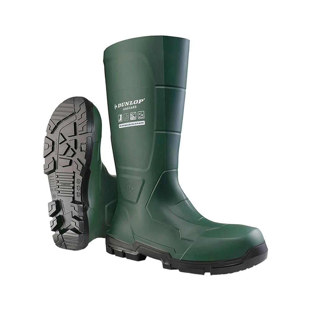 Dunlop Unisex Green Adult Work-It Safety Wellington Boots - 9 Uk - 100% Mixed