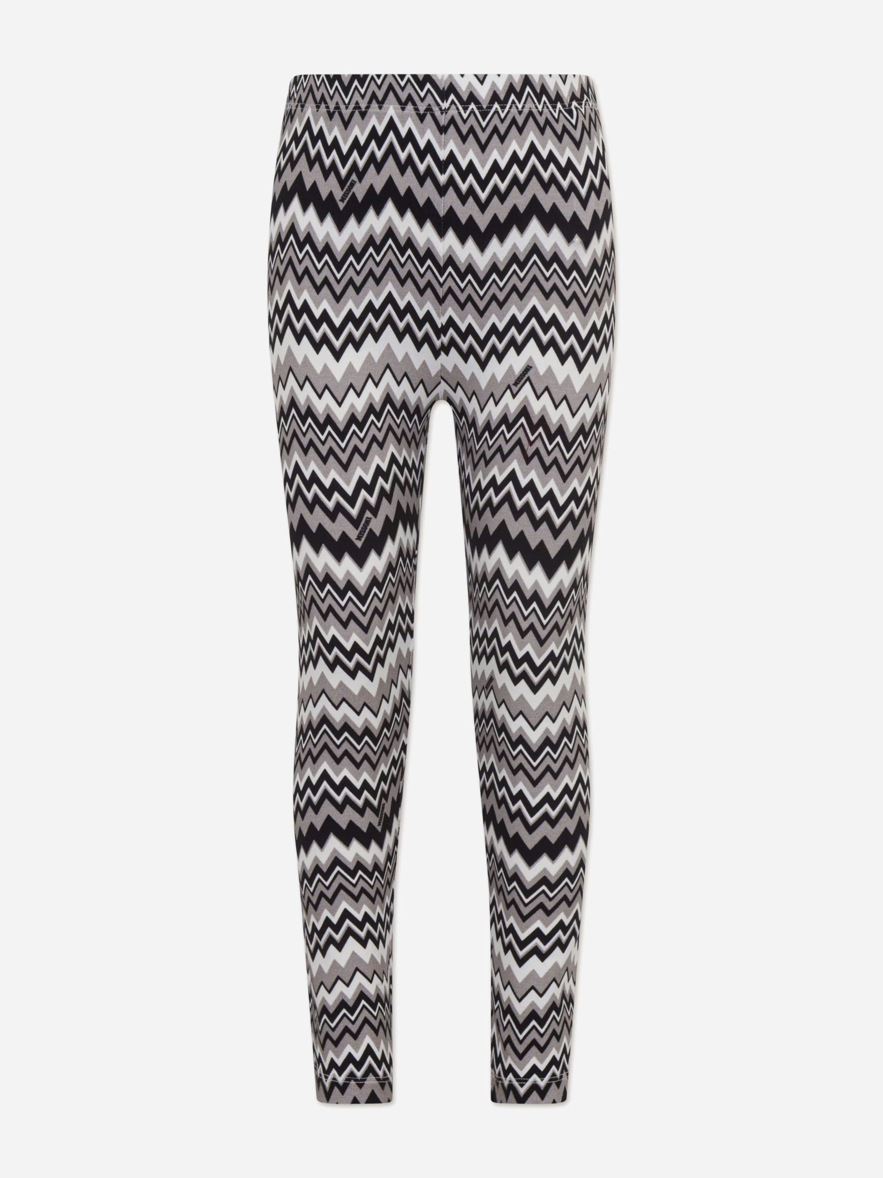 Missoni Girls Zigzag Leggings In Multicolour - Multicoloured - 12 Yrs