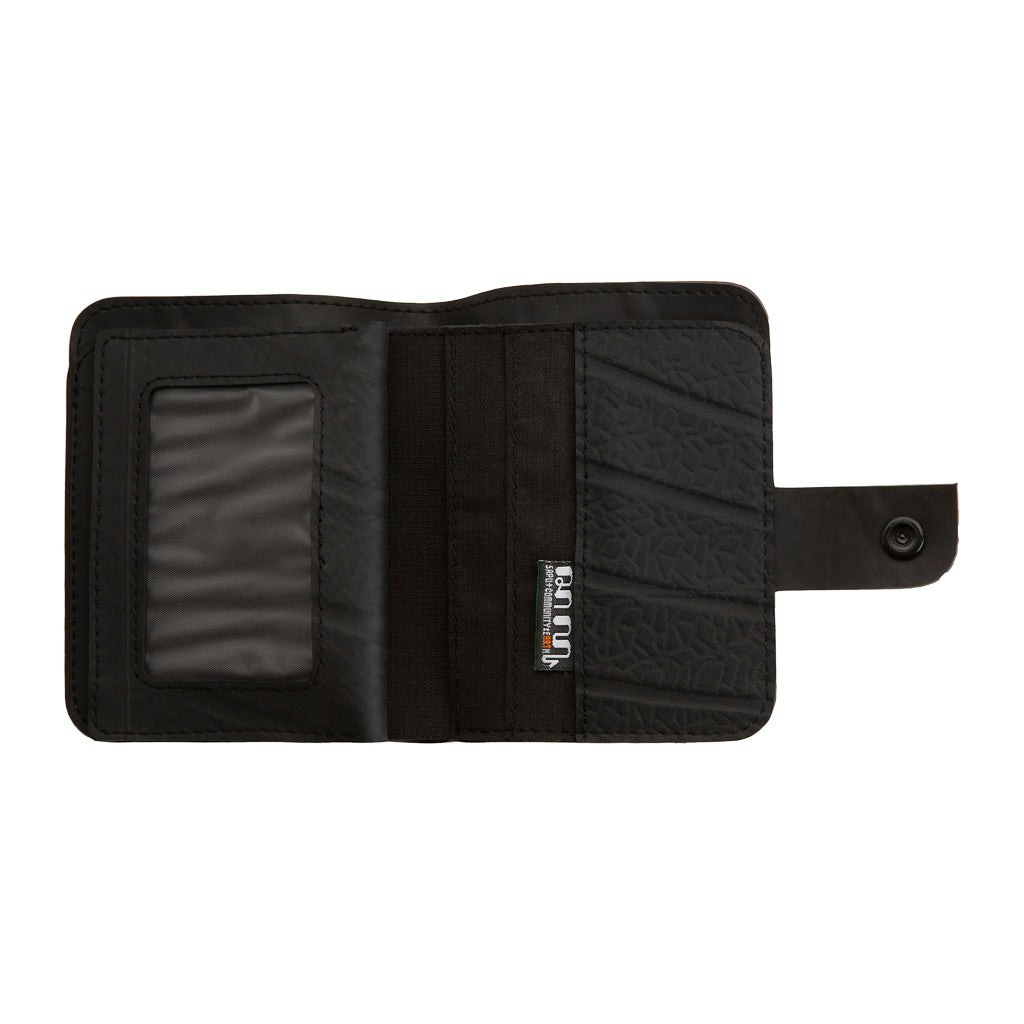 Paguro Black Ben Recycled Wallet With Coin Compartment