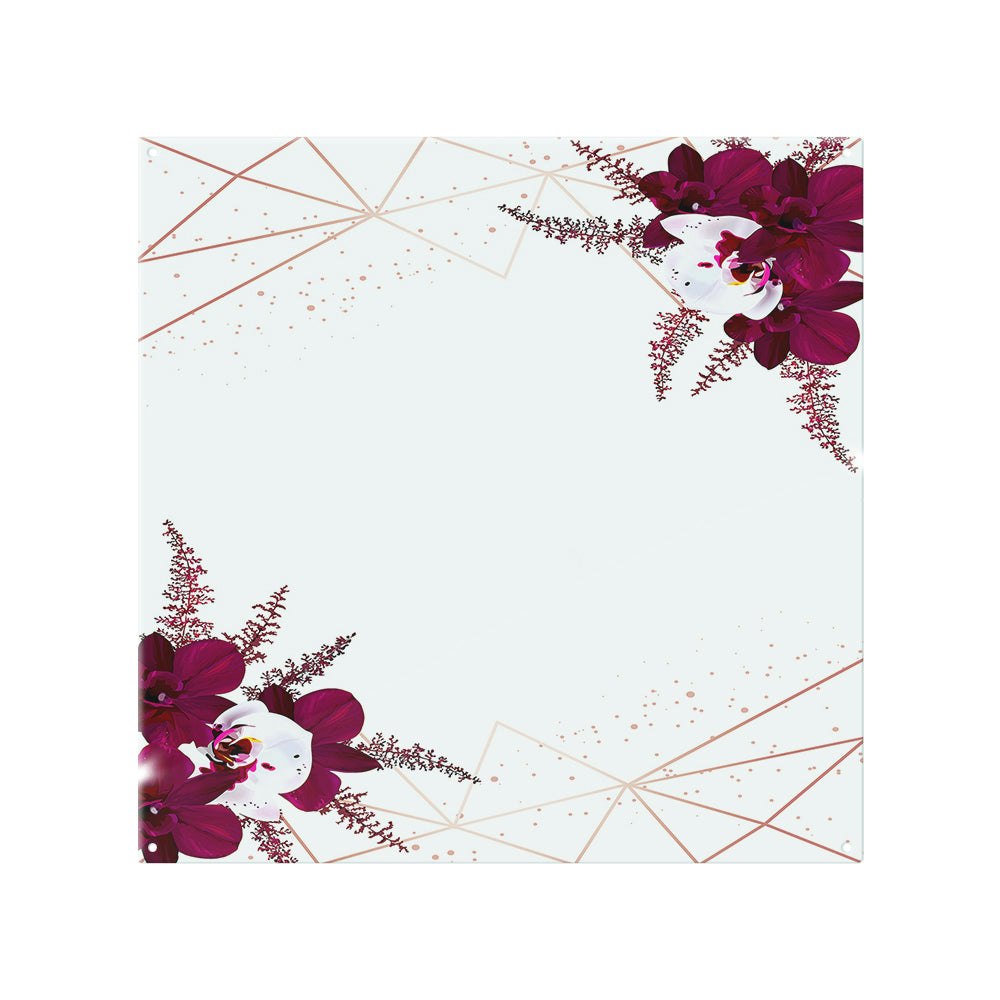 Rackhams Light Geometrics & Flowers Splash Back - Size 70 X 90Cm