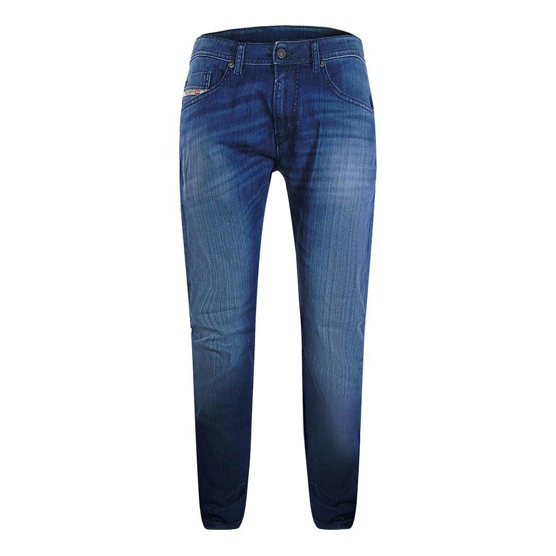 Diesel Men's Blue Tepphar-X Jeans - Mid - Mid - 28R - 99% Cotton/1% Elastane