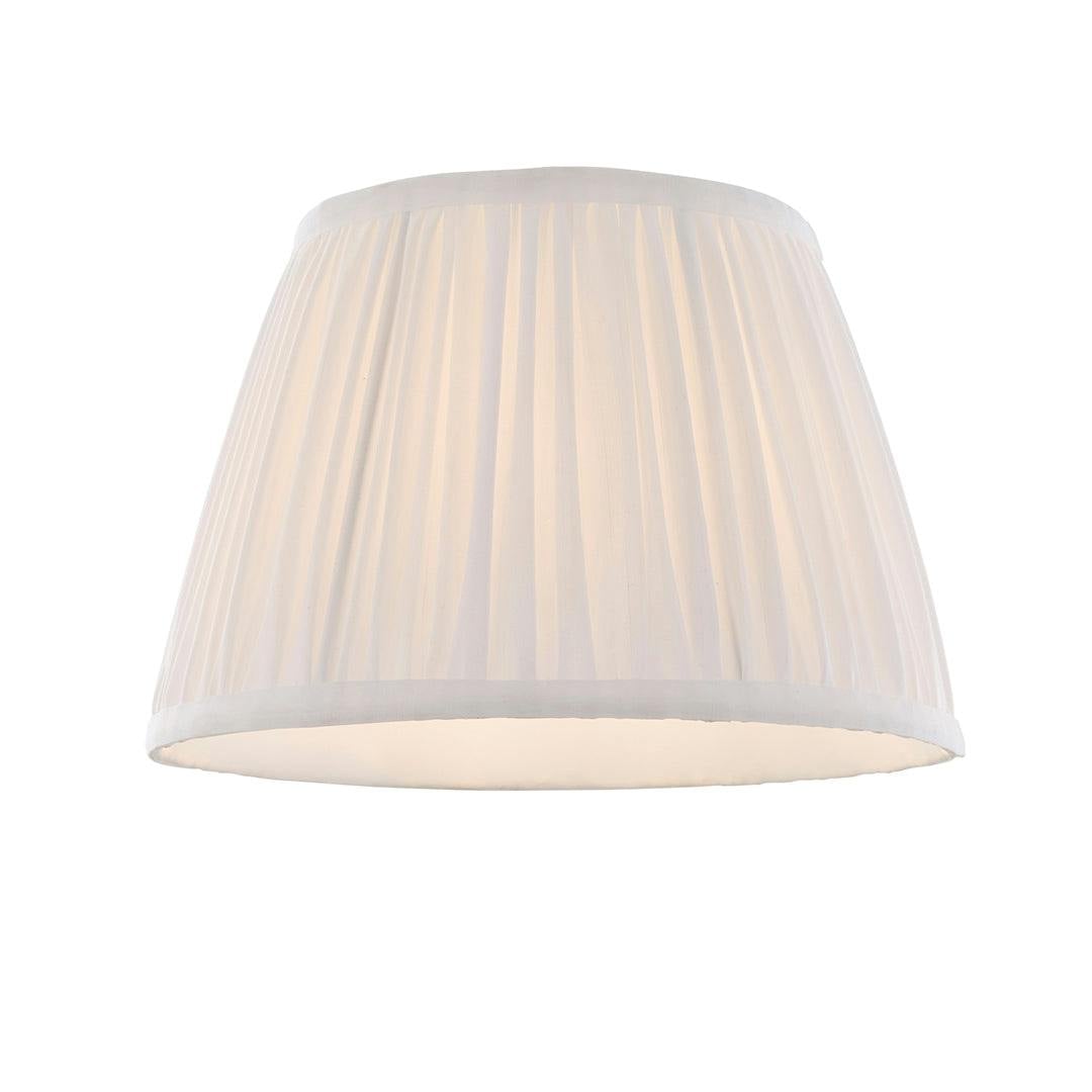 Pagazzi Lighting White Junia Off 30Cm Pleated Shade