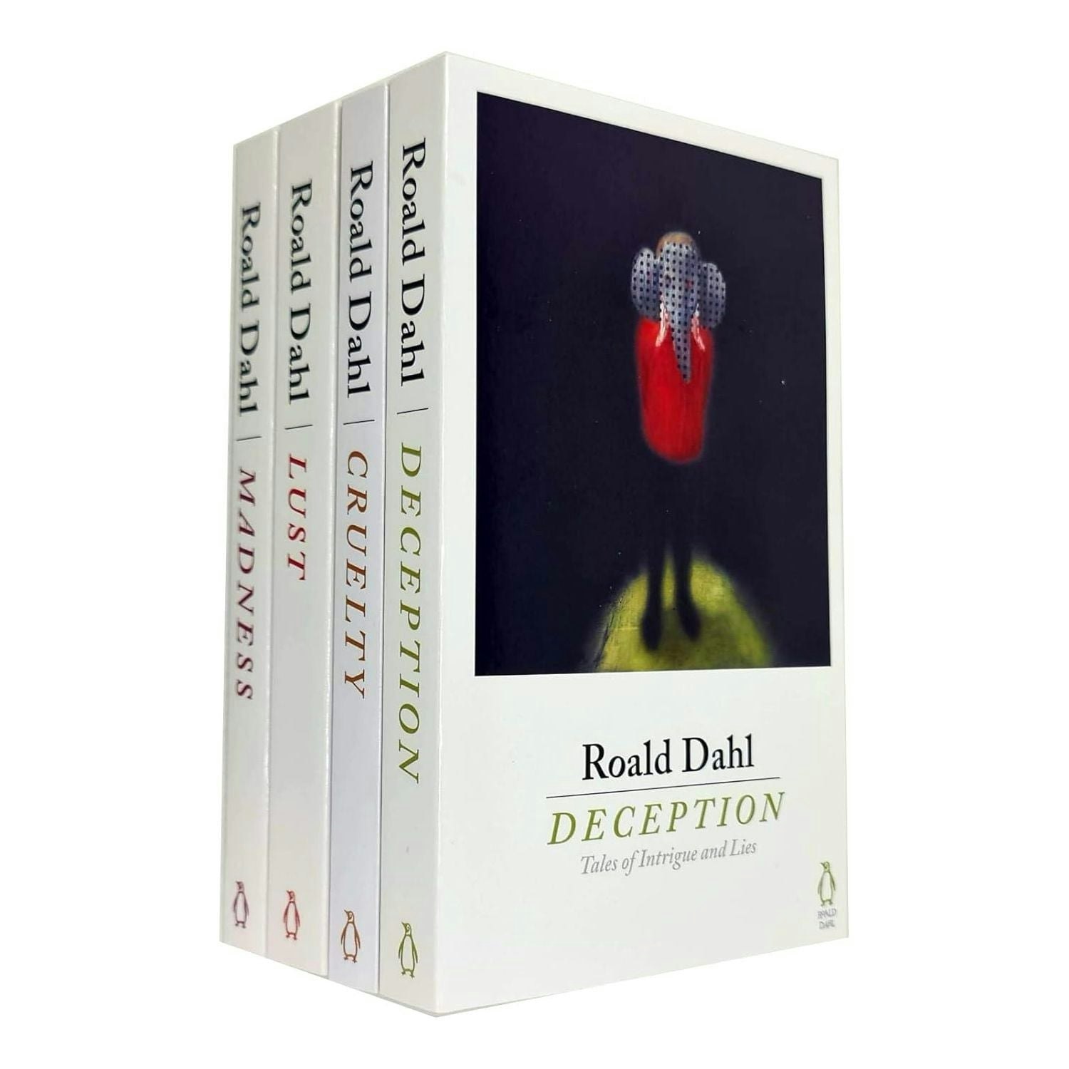 Michael Joseph Roald Dahl Books Collection Set (Deception, Madness, Cruelty, Lust) Size 4