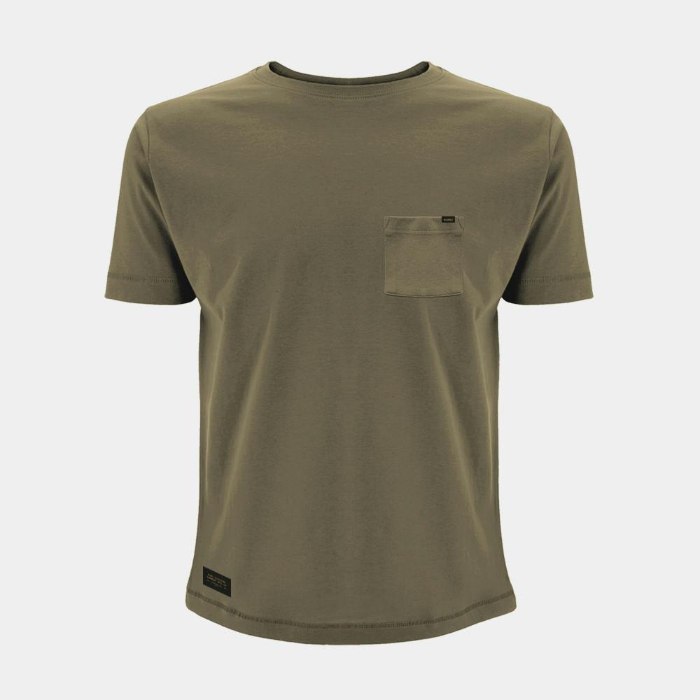 Kumu Brown Heavyweight Pocket Tee Ash - Xl