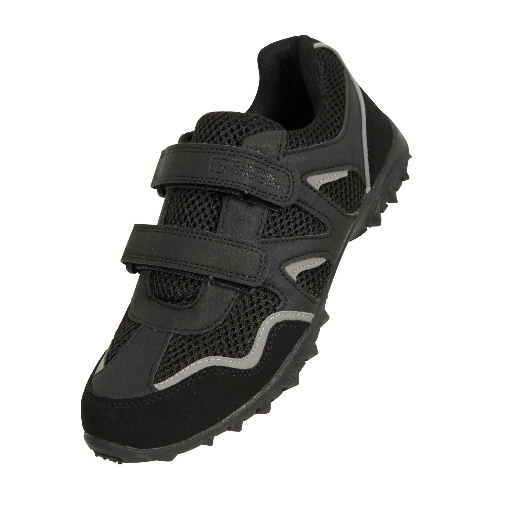 Mountain Warehouse Black Kids Mars Walking Shoes - 11 Uk Child - 90% Mesh/10% Eva