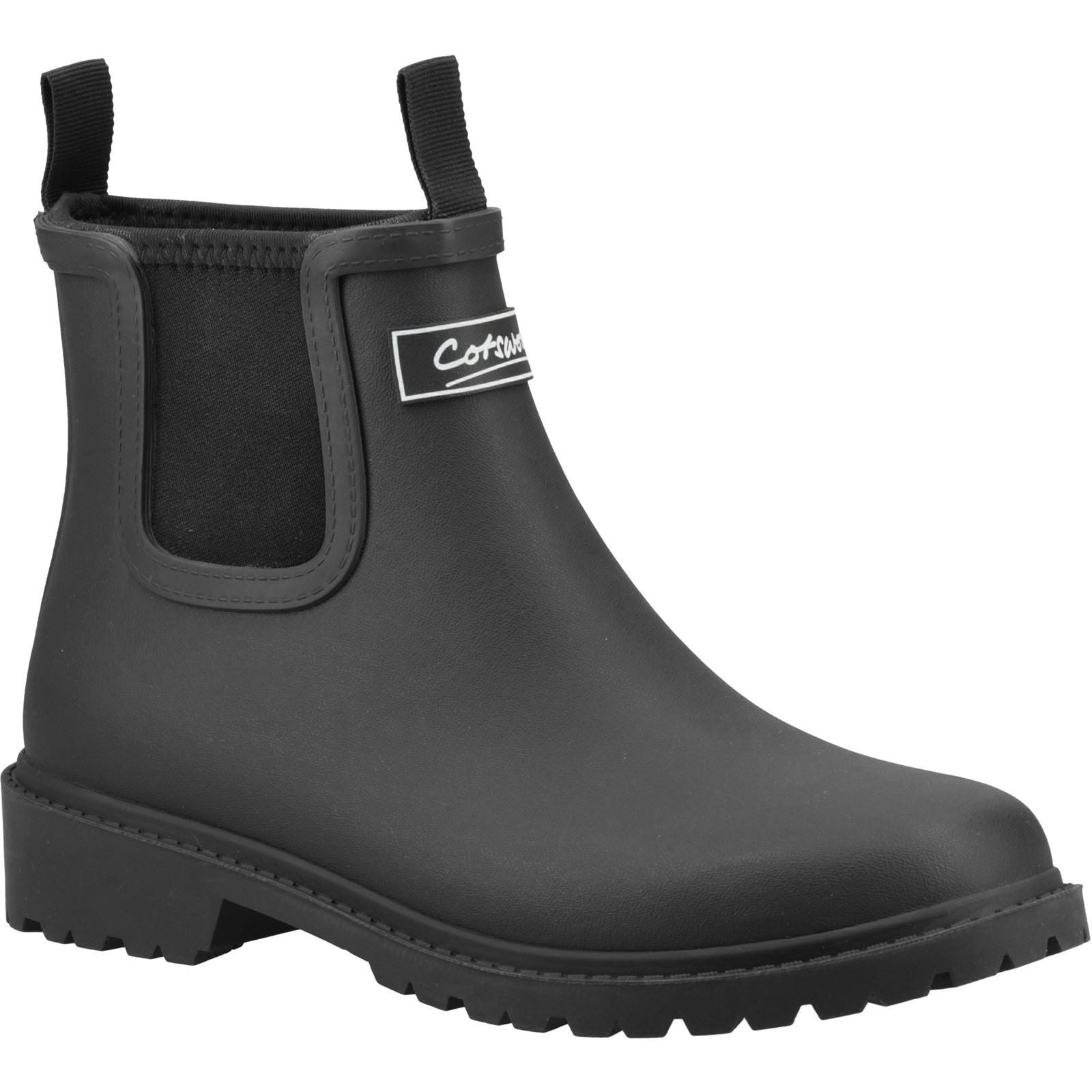 Cotswold Women's Black Barton Synthetic Wellington Boots - Size 8