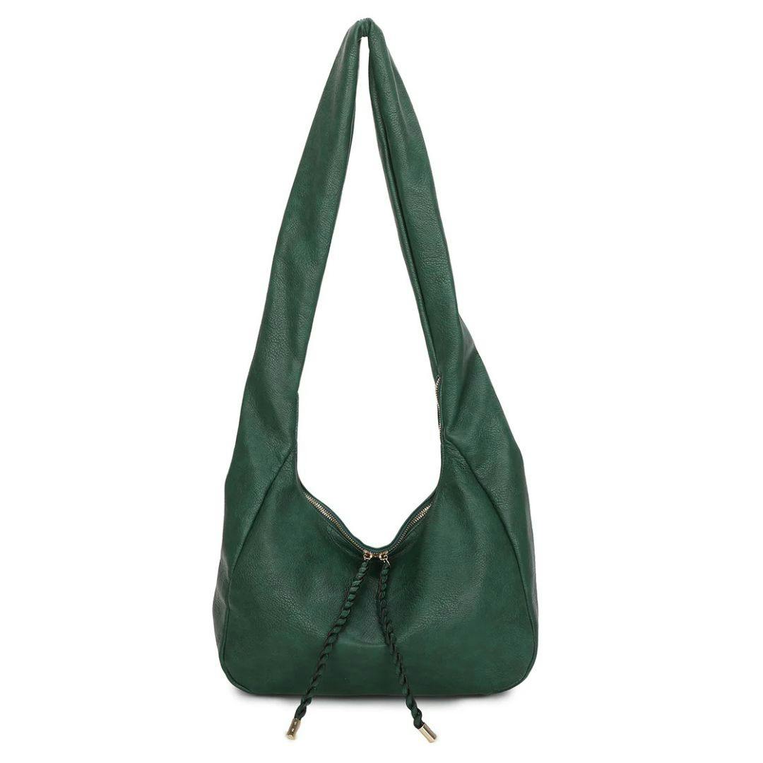 Love Emvy Emvy Crescent Slouch Hobo Shoulder Bag - Emerald