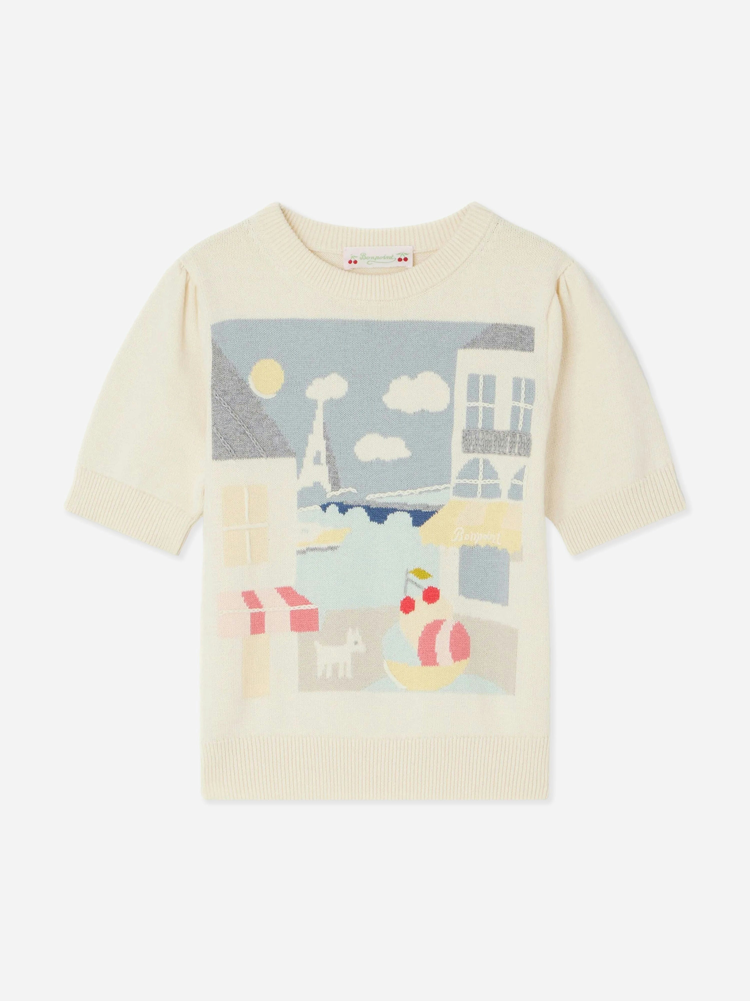 Bonpoint Girls Ivory Elvira Jumper In - 10 Yrs
