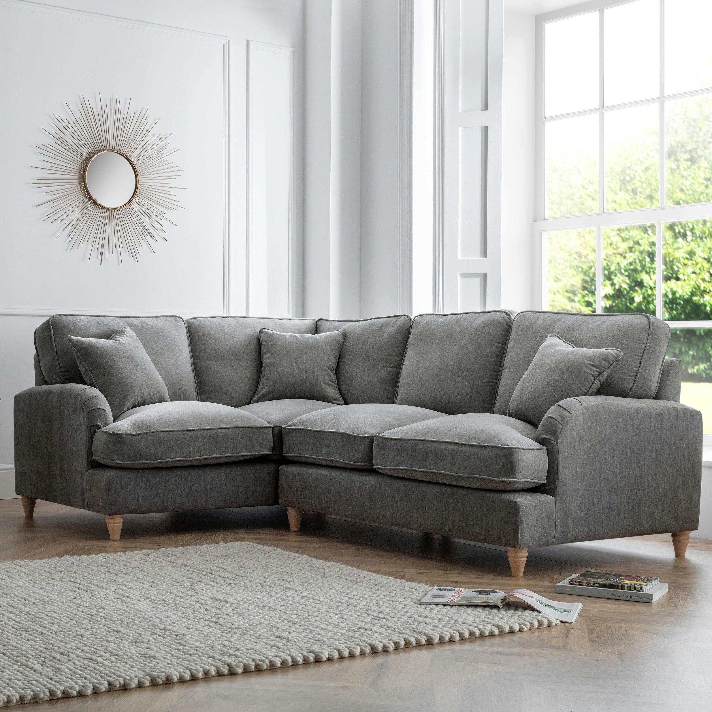 Rackhams The Swift Left Hand Corner Sofa - Charcoal