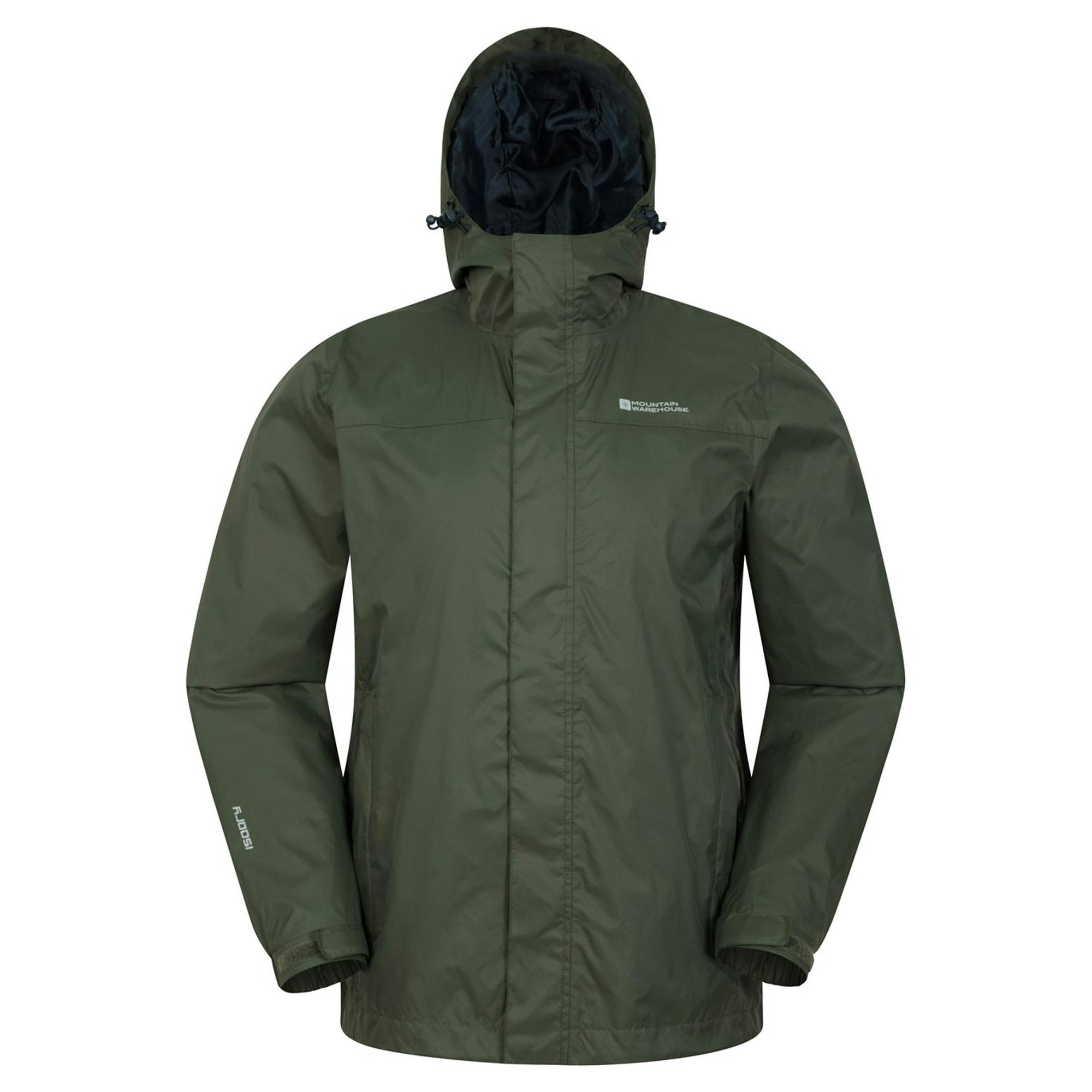Mountain Warehouse Men's Green Torrent Waterproof Jacket - Xxl - 100% Nylon