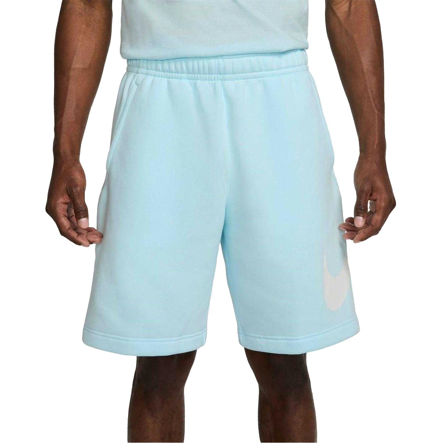 Nike Men's Blue Club Fleece Sweat Shorts - Glacier - Xxl - Glacier - 100% Mixed