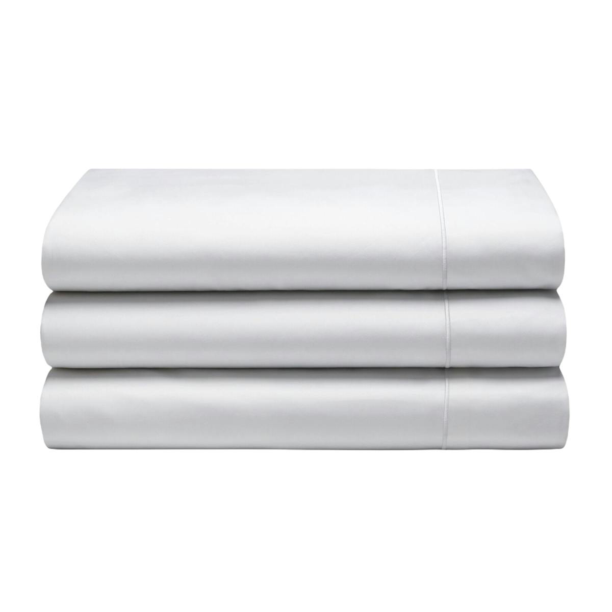 Belledorm White Cotton Sateen 1000 Thread Count Flat Sheet - Emperor - 100% Cotton