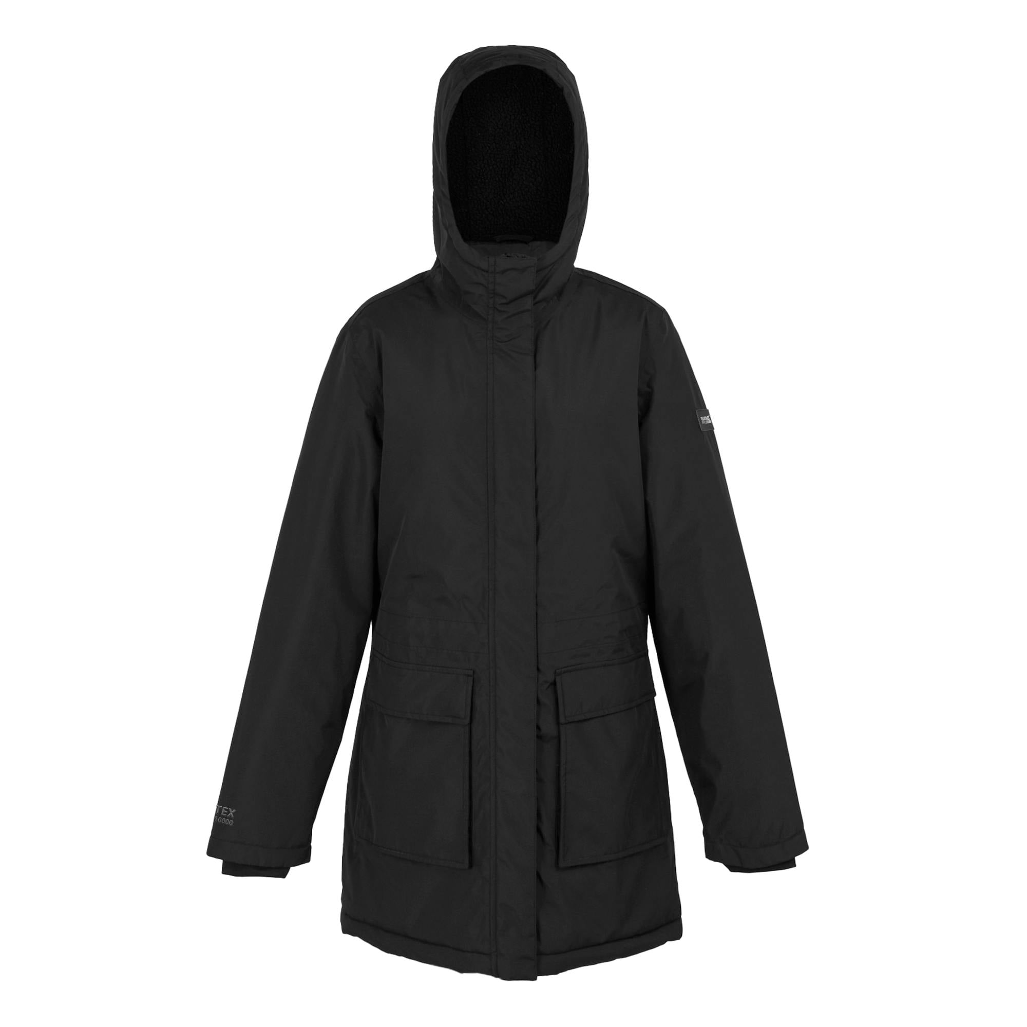 Regatta Women's Black / Voltera Heated Waterproof Jacket - 20 Uk - 100% Recycled Polyester