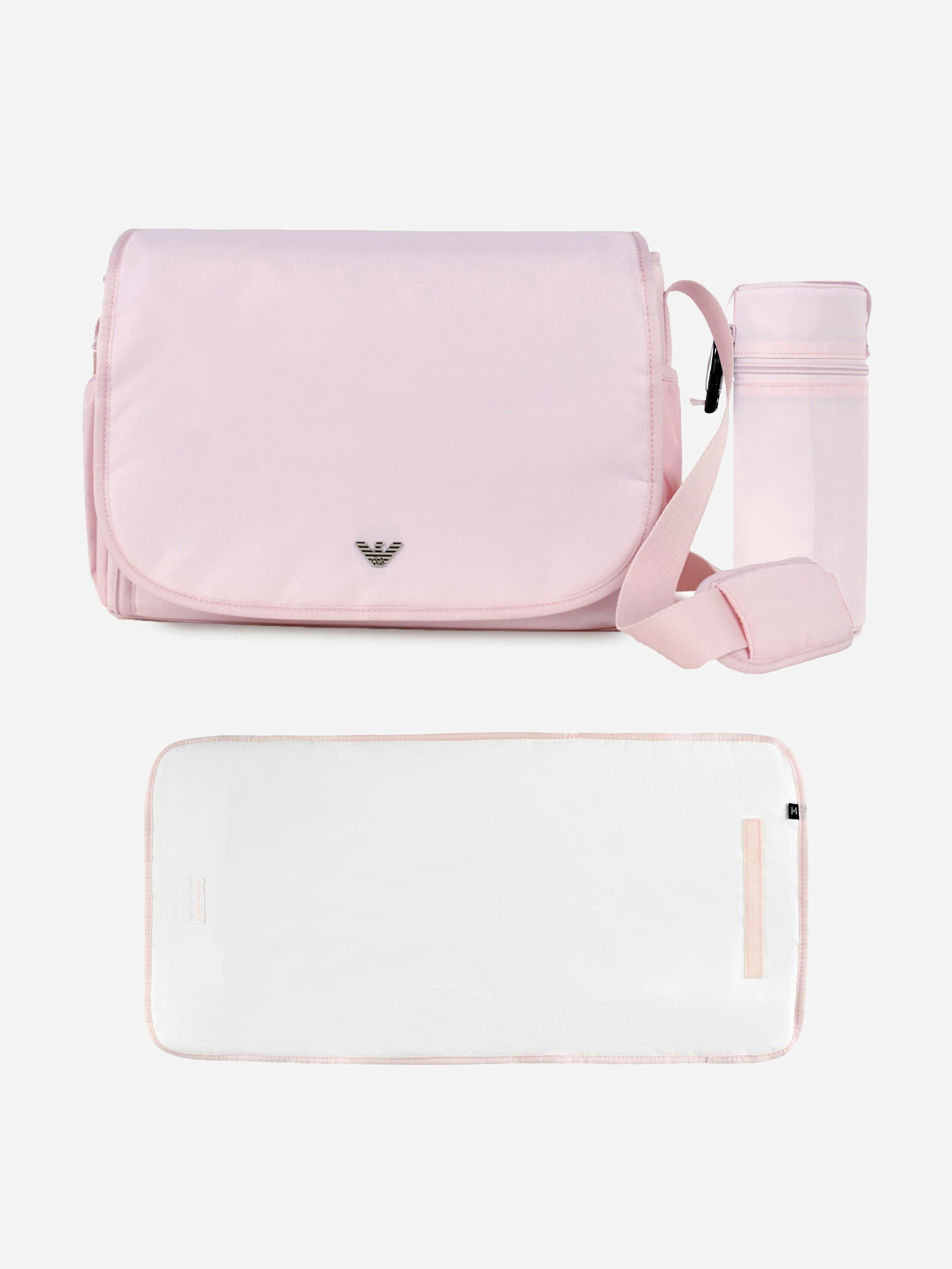 Emporio Armani Pink Baby Logo Changing Bag (36Cm) - One Size