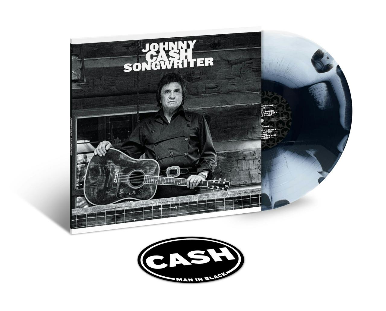 Eyesore Merch Black/White Johnny Cash 'Songwriter' Lp & Vinyl