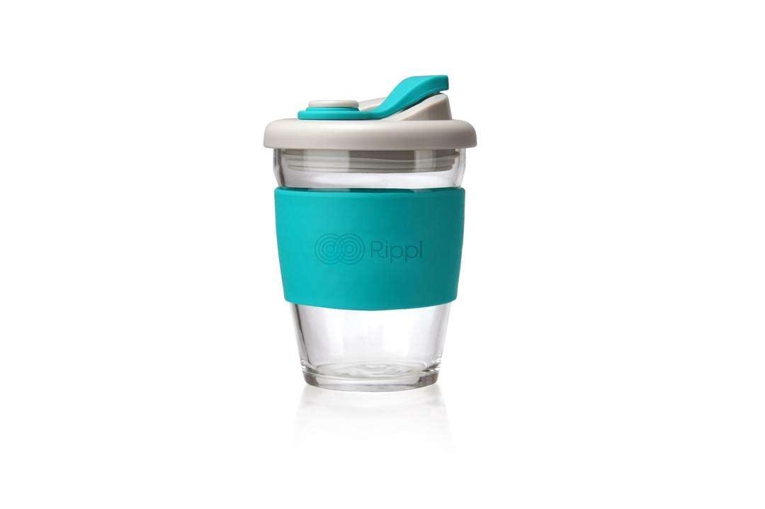 Kennett Grey/Green Rippl Coffee Cup | 12Oz 340Ml | Or