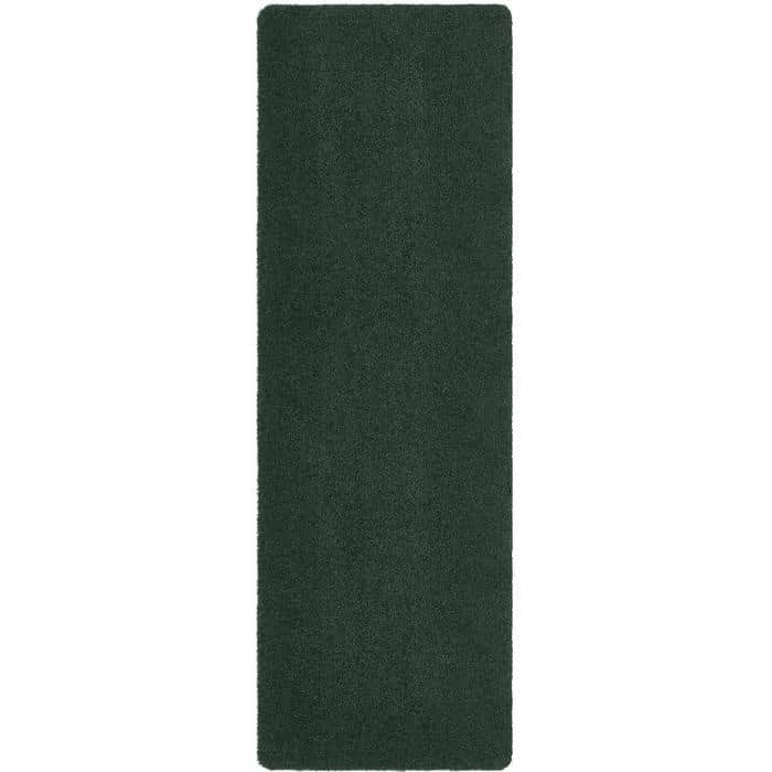The Rugs Green Eco-Friendly Soft Washable Mat And Runner - 50X150 Cm