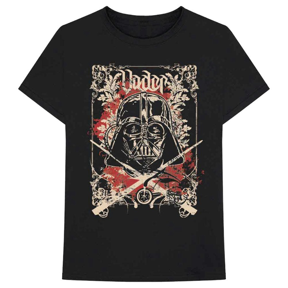 Paradiso Clothing Unisex Black Star Wars Vader Decor T Shirt - Xxl