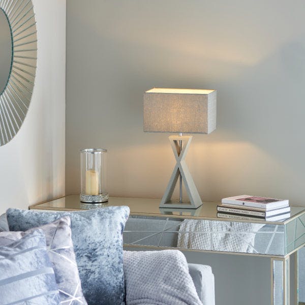 Pagazzi Lighting Grey Kaden Table Lamp