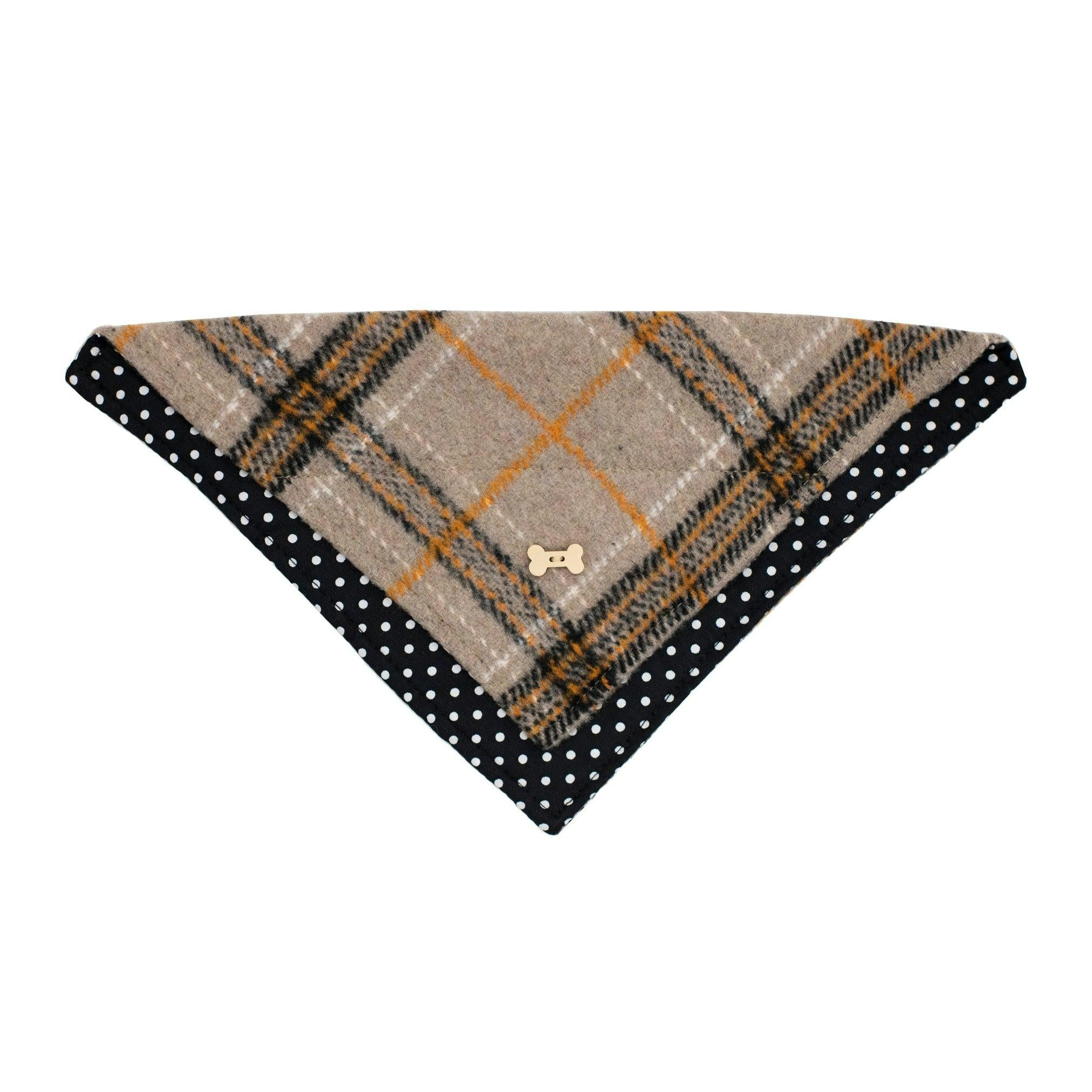 Heritage Traditions Heritage Hounds Tartan Dog Bandana - Camel Tartan