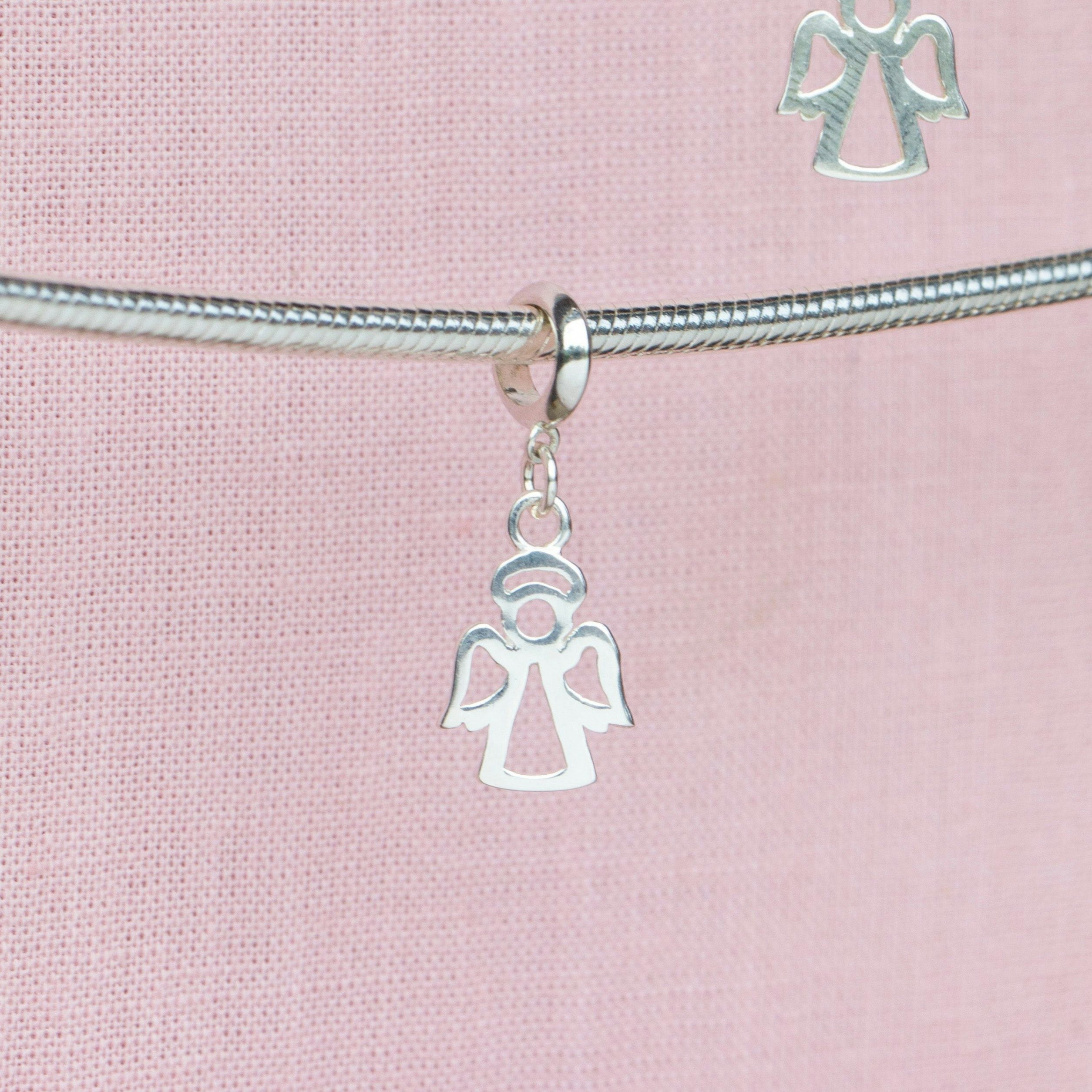 Mylee London Silver Angel Pendant Charm - Sterling - No - Slider