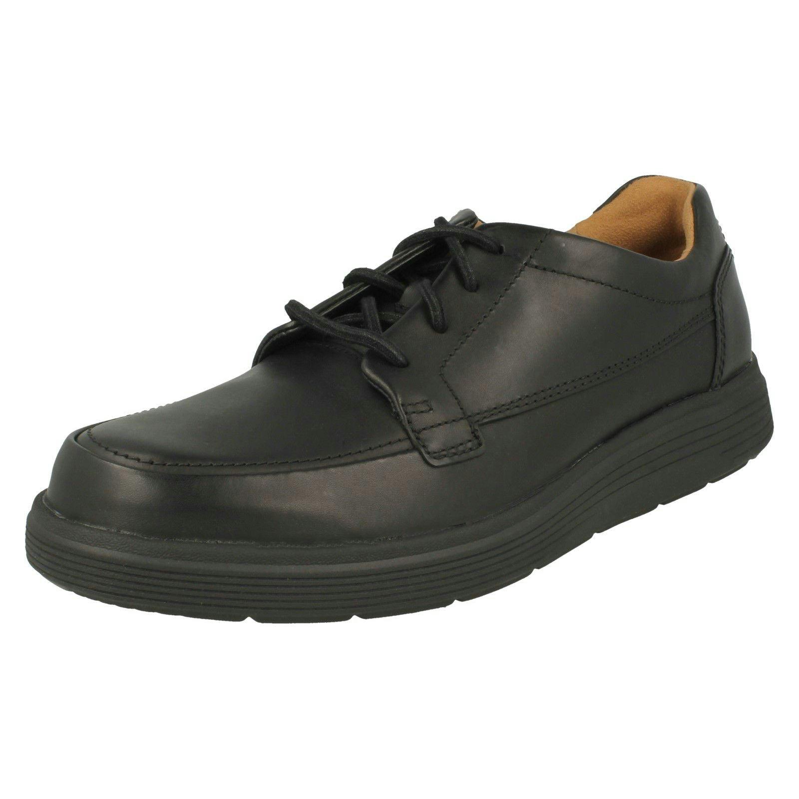 Clarks Men's Black Lace Up Formal Shoes Un Abode Ease - Uk 10.5 - H