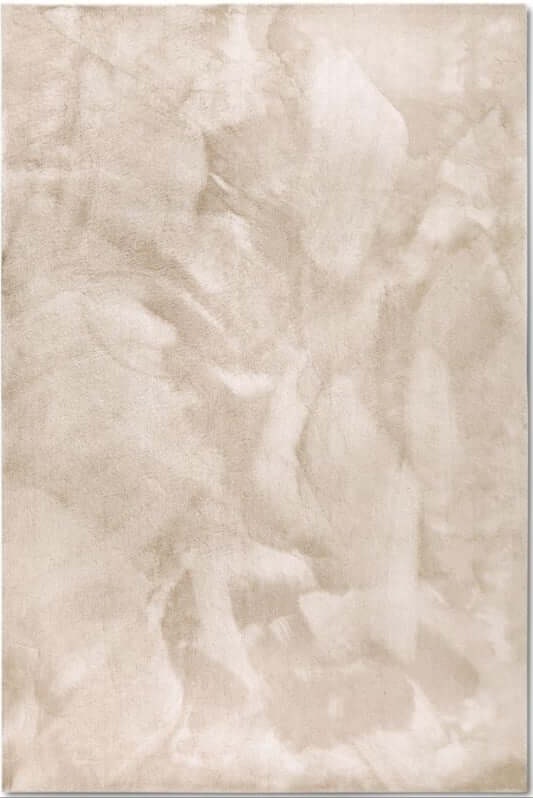 Rackhams Beige Leon High Pile Rug - 160X230 Cm