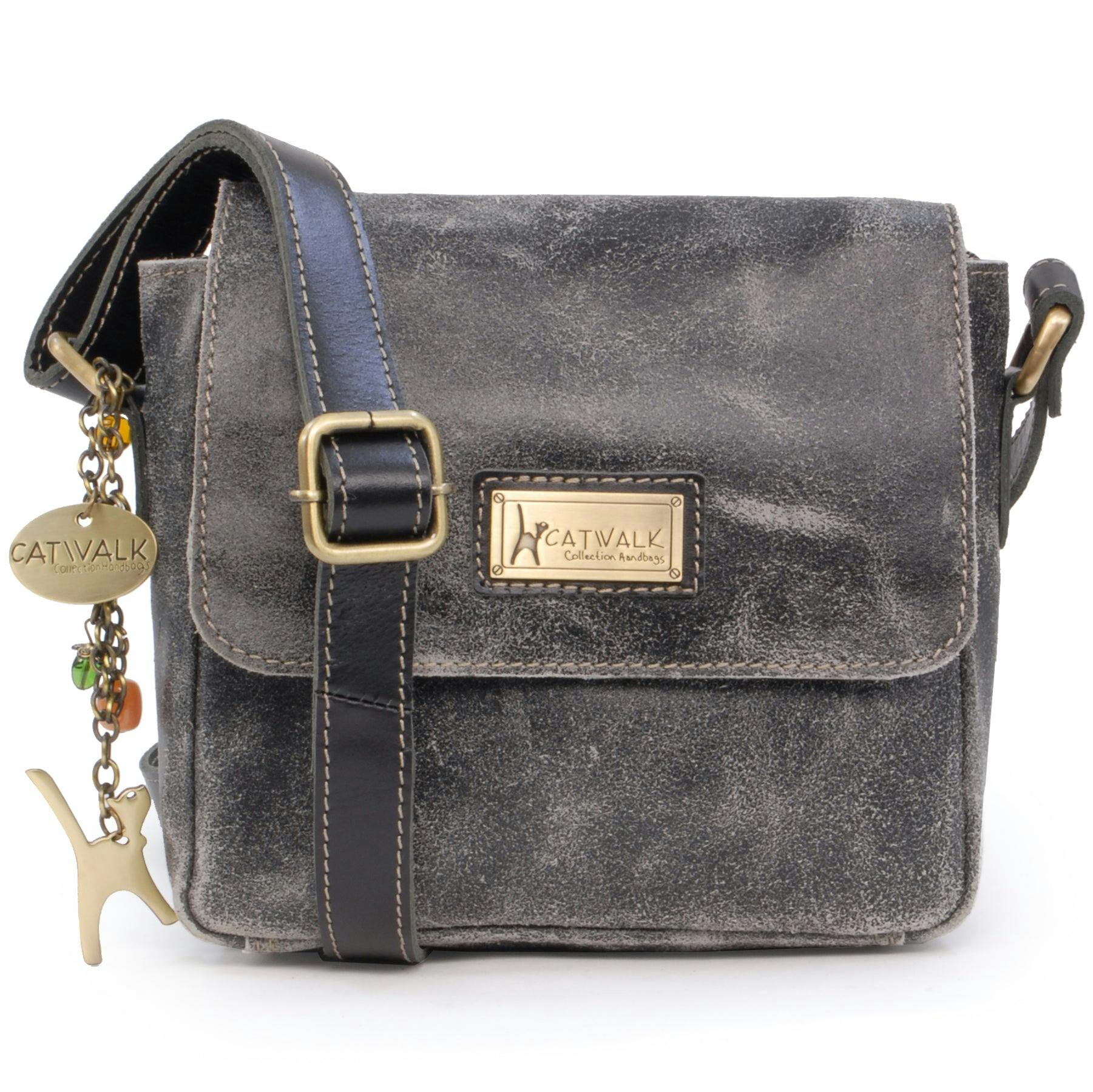 Catwalk Collection Handbags Black Sabine - Messenger Bag - S