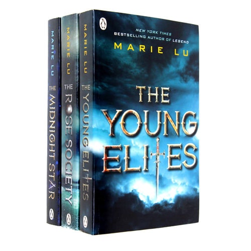 Penguin Girls The Young Elite Marie Lu Books Set The Young Elites, The Rose Society, The Midnight Star Size 3