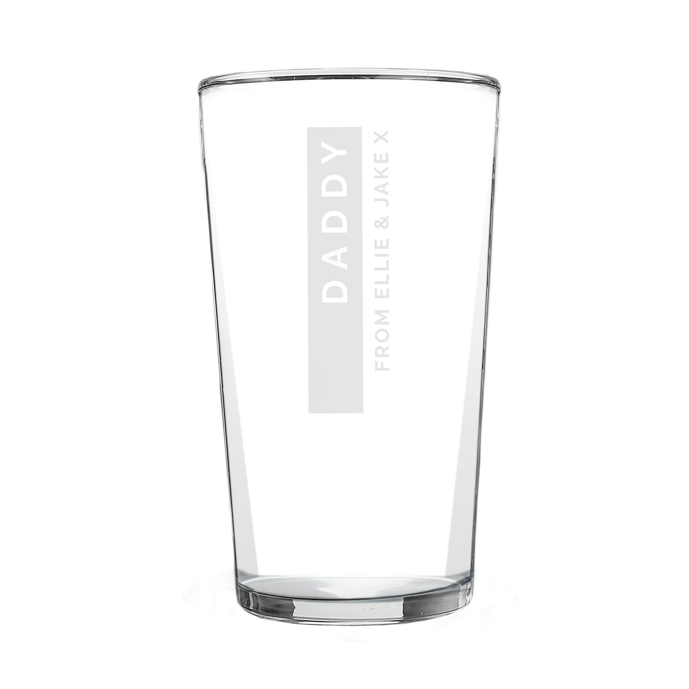 Rackhams Personalised Free Text Pint Glass