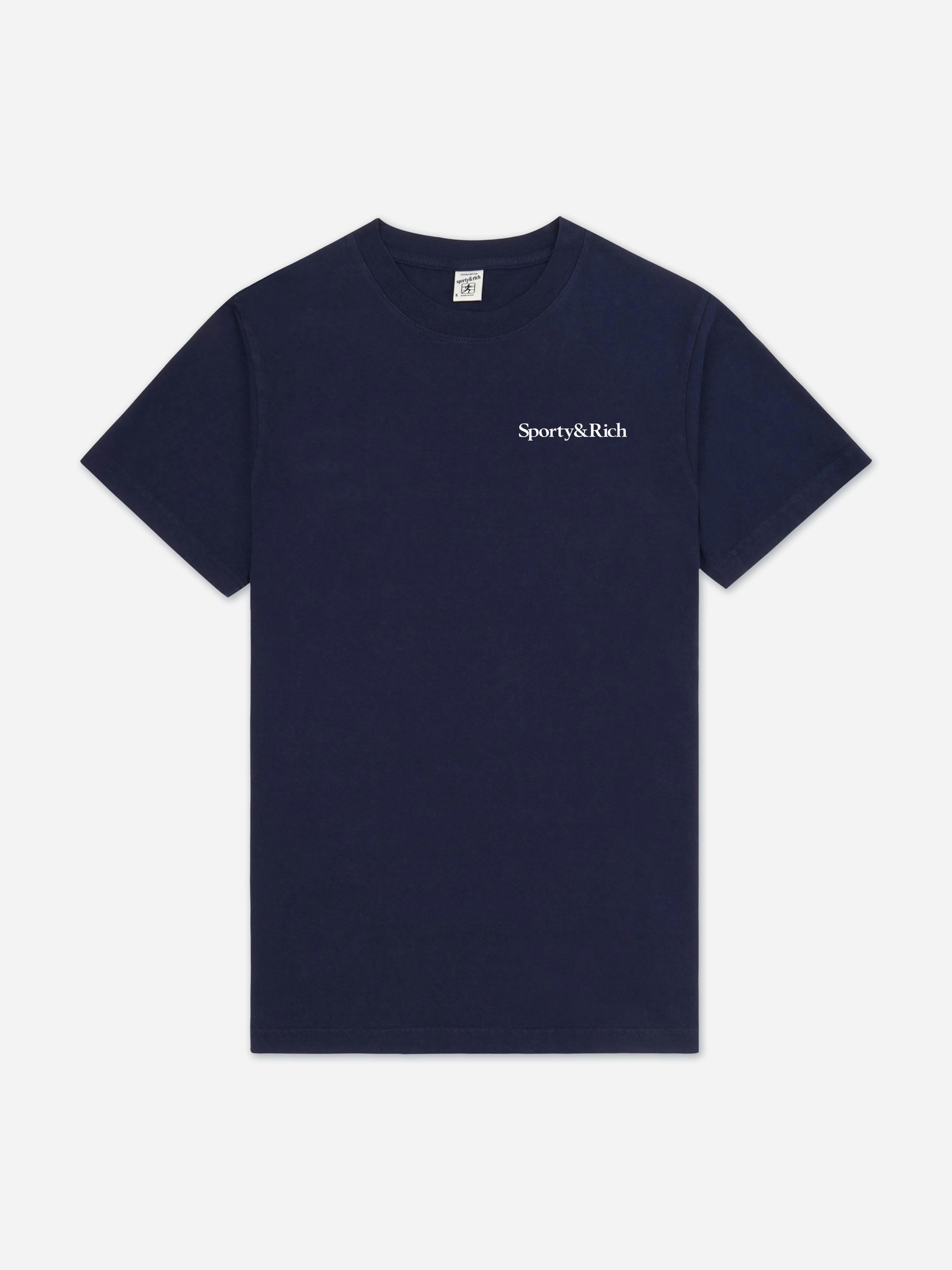 Sporty & Rich Unisex Kids Dark Kids Play Tennis T-Shirt In Navy - Navy - 2 - 4 Yrs