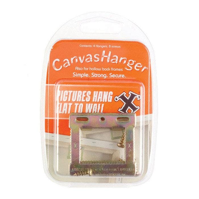 X Canvas Hangers Brass Plated 4Pk - One Colour - One Size - One Colour