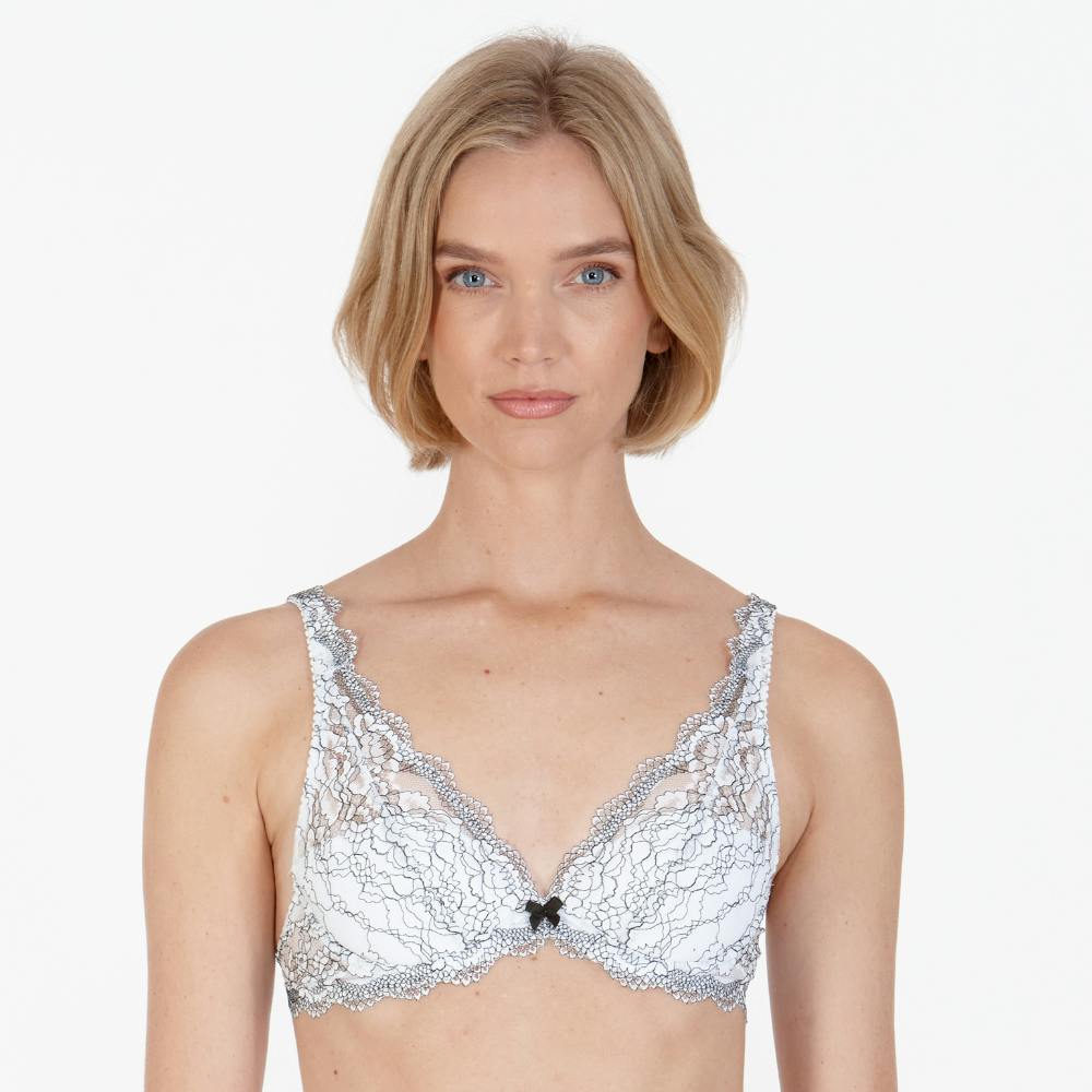Little Women Women's White Little Misty High Apex Lightly Padded Underwired Bra - 32Aa