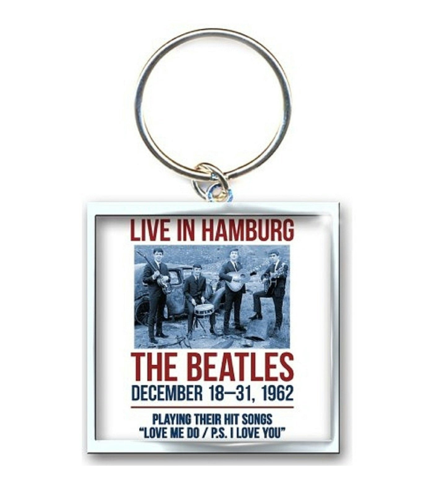 Paradiso Clothing The Beatles Keyring 1962 Hamburg Poster Keychain
