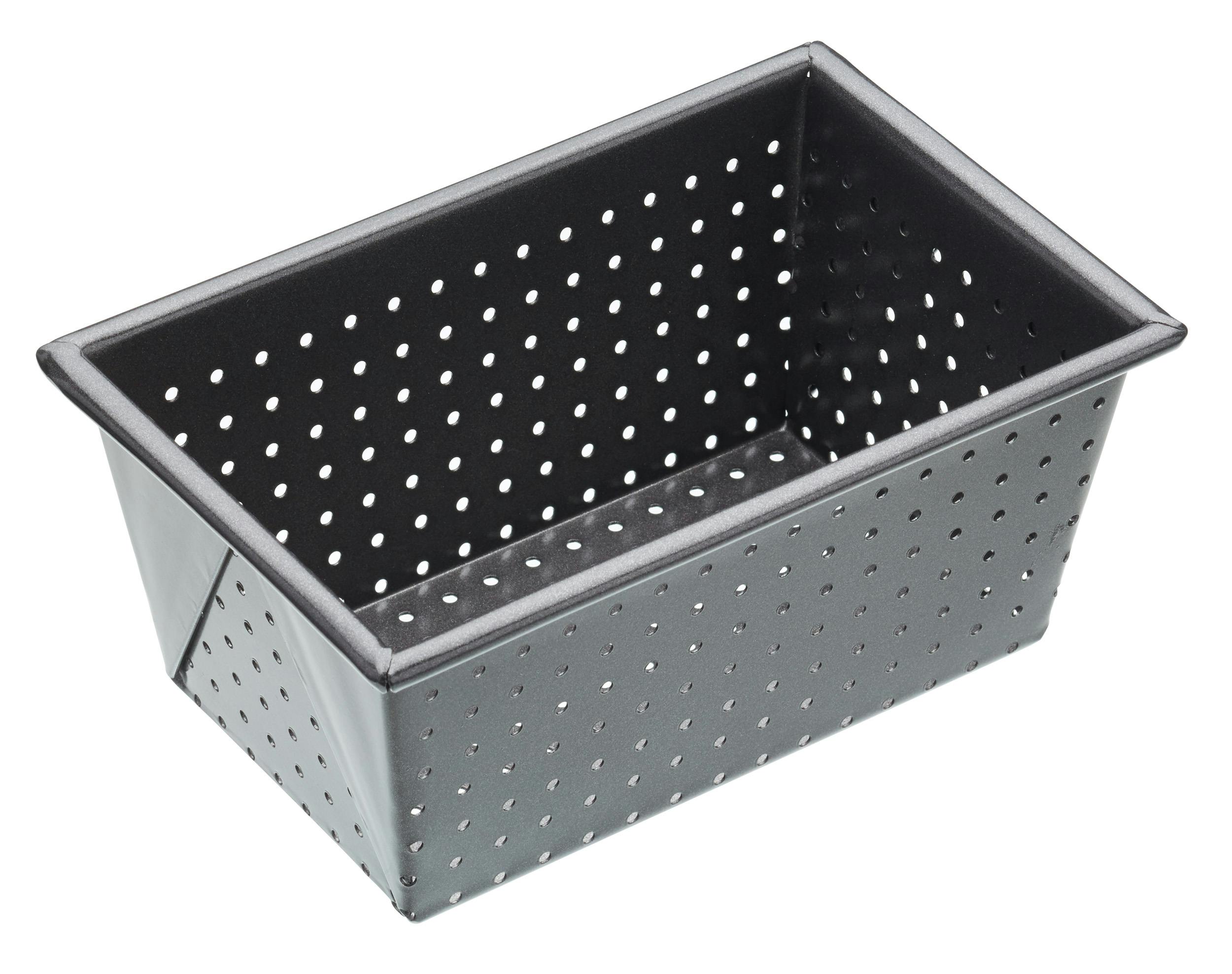 Rackhams Black Crusty Bake Non-Stick 1Lb Loaf Pan - Steel - Baking Tin