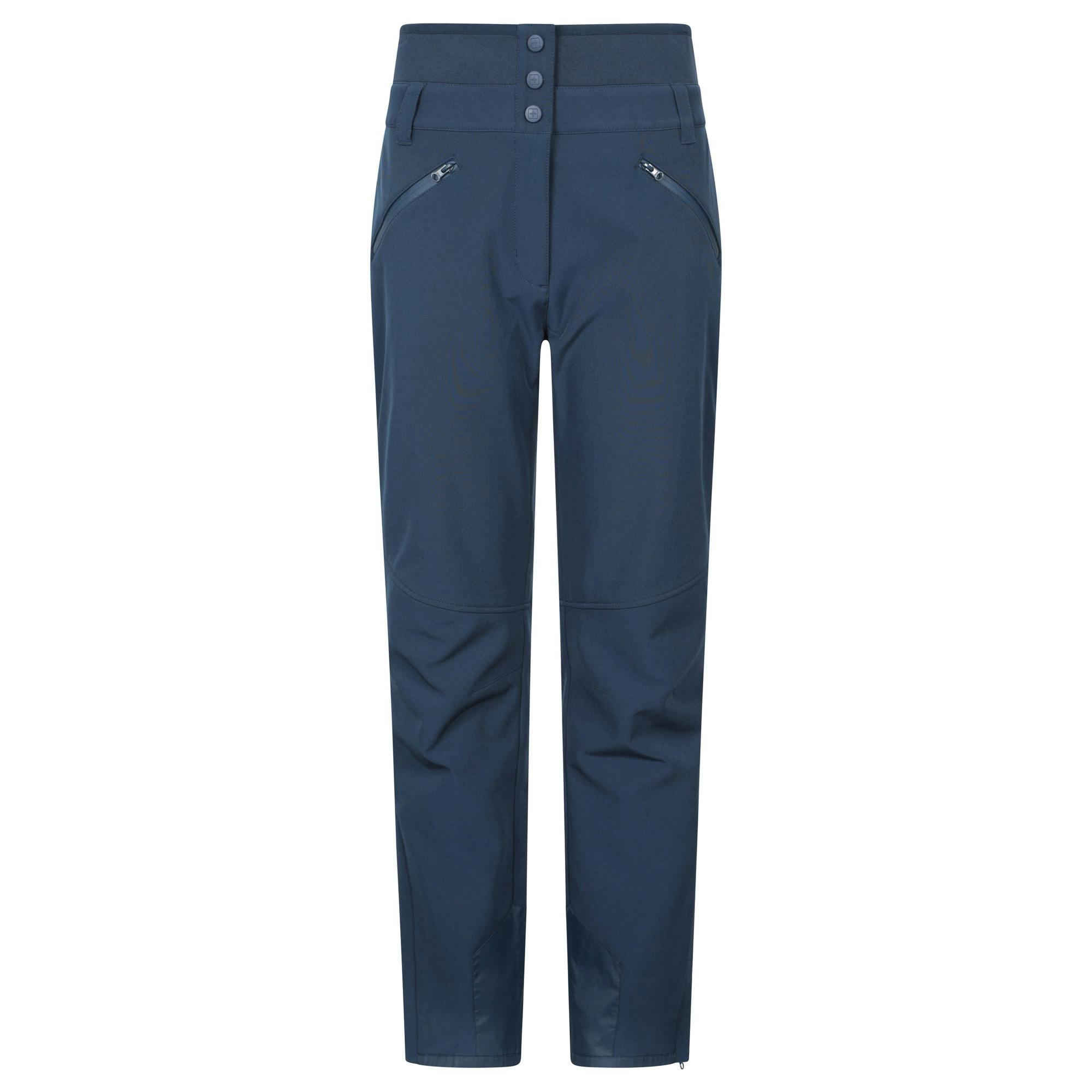 Mountain Warehouse Women's Dark/Blue Avalanche Recco High Waist Ski Trousers - 6 Uk - 94% Recycled Polyester/6% Elastane
