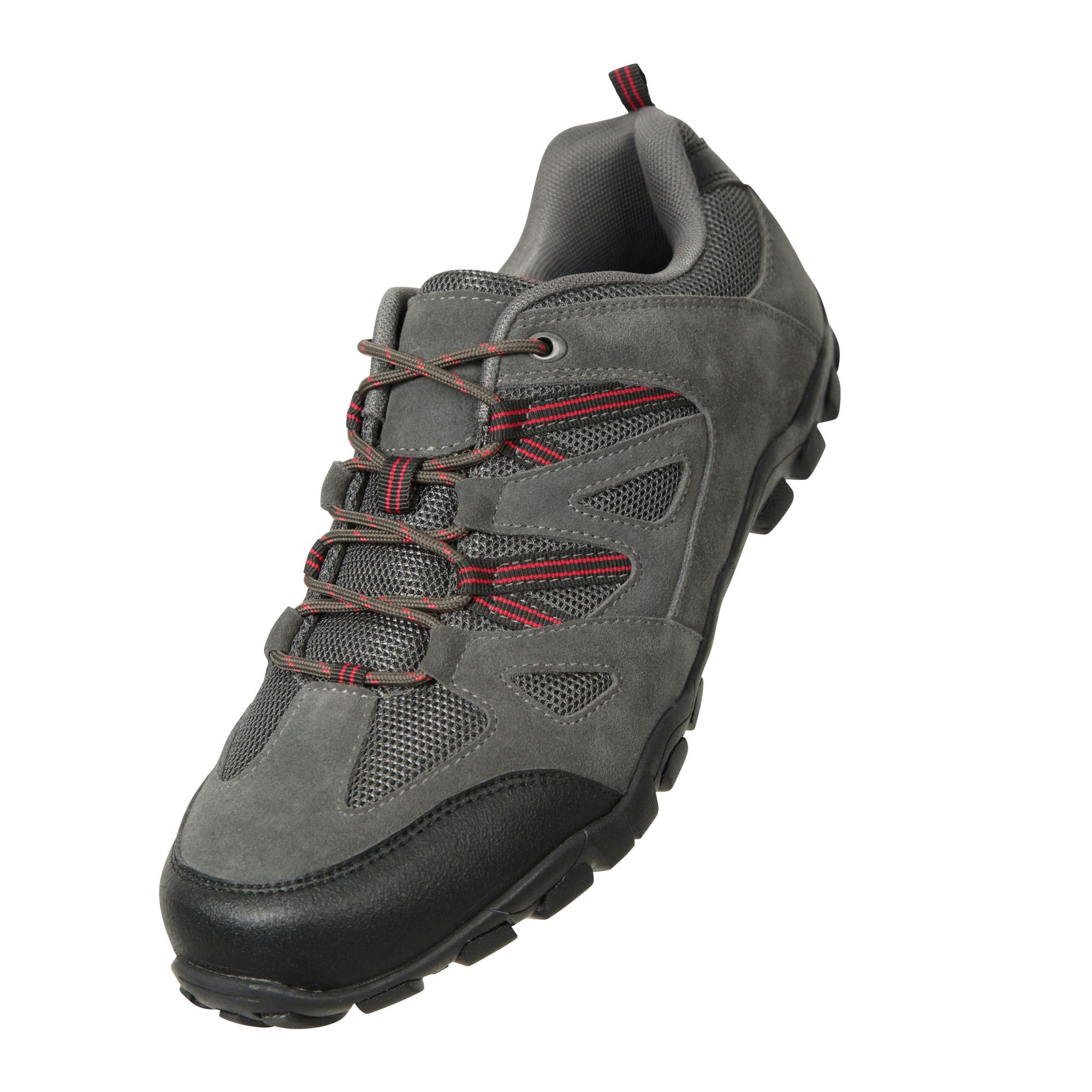 Mountain Warehouse Men's Dark/Grey Outdoor Iii Suede Walking Shoes - 11 Uk