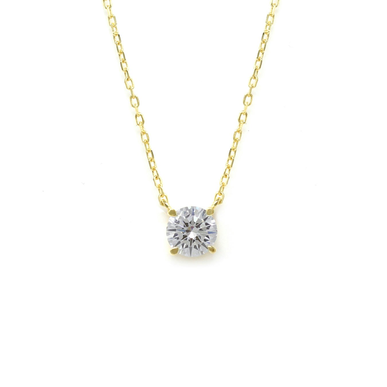 Say It With Gold Round Plated Necklace