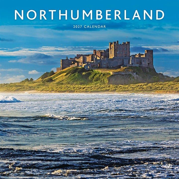 Northumberland Calendar 2027, Wall Calendars, Month To View, Travel, Gift