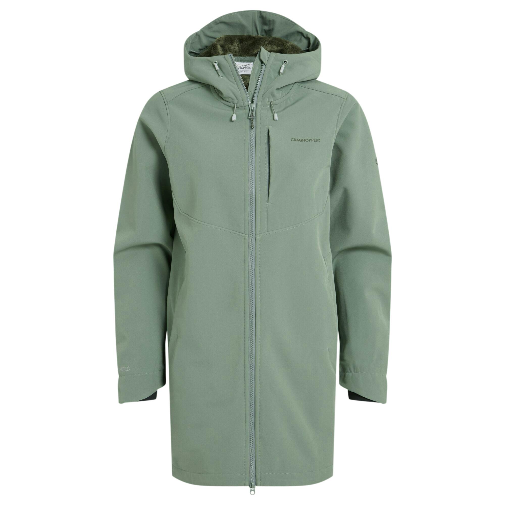 Craghoppers Women's Hopegill Hooded Jacket - Sage - 14 Uk - Sage - 91% Recycled Polyester/9% Polyester