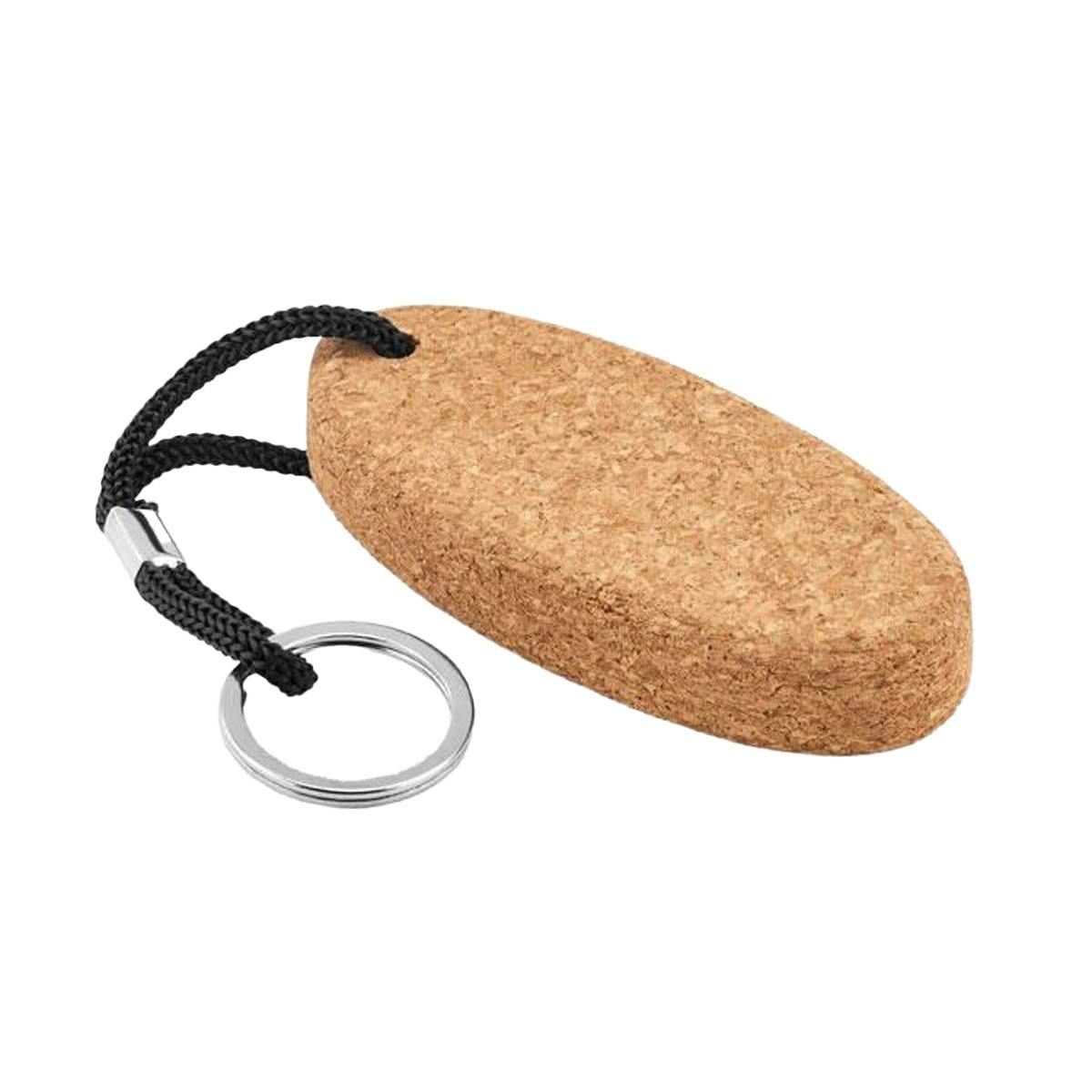 Midocean Black Boat Floatable Cork Keyring - One Size