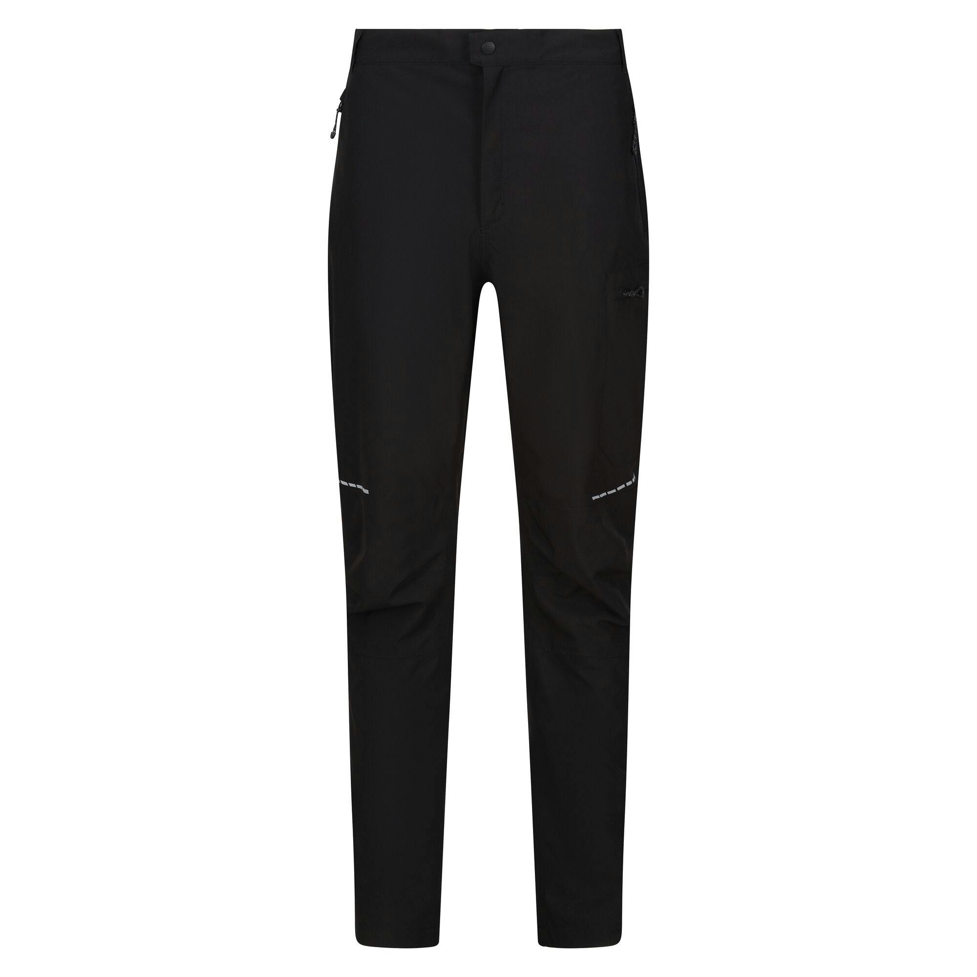 Regatta Men's Black Professional Stretch Waterproof Trousers - 42S - 100% Recycled Polyester