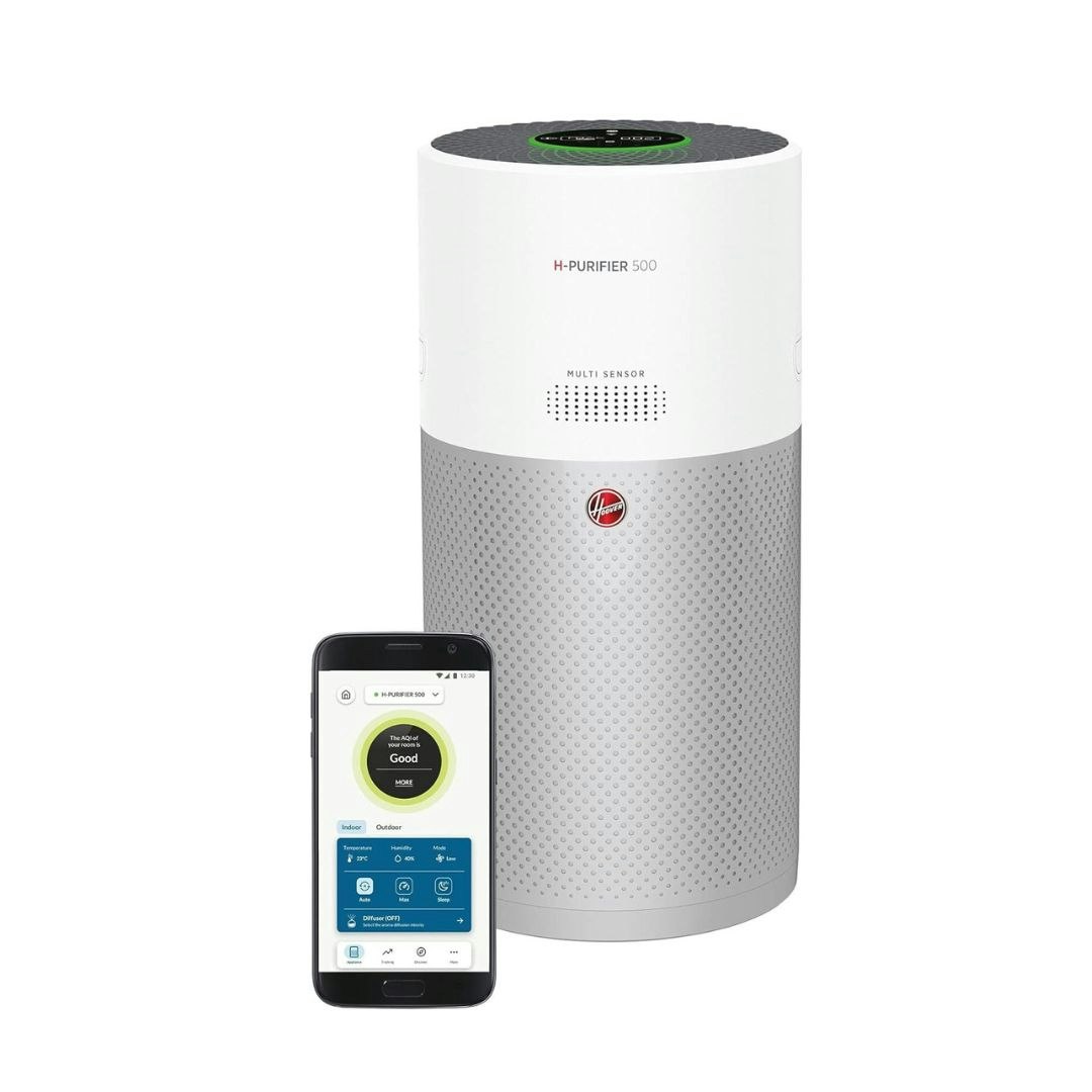 Hoover White 500 Air Purifier With Fast Acting H-Trifilter And Diffuser - 1 - Air Purifier