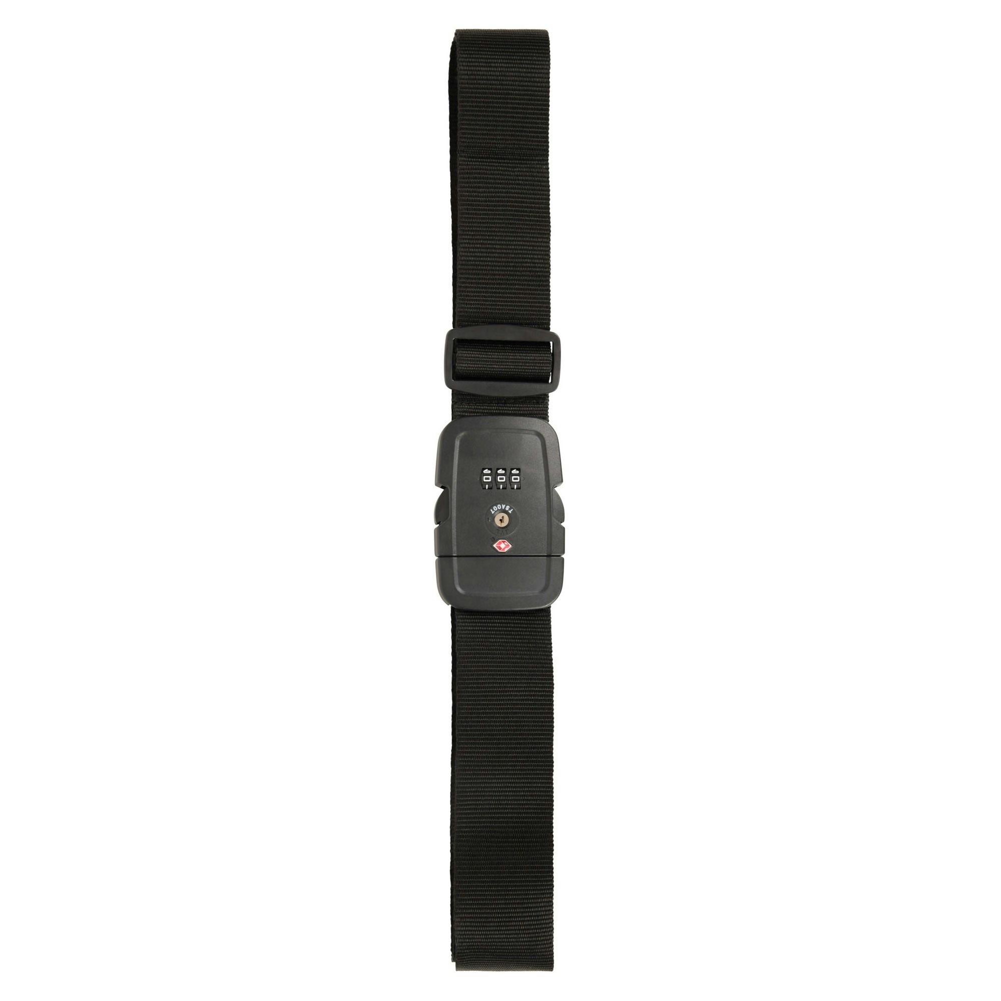Mountain Warehouse Black Tsa Luggage Strap - One Size - 100% Mixed