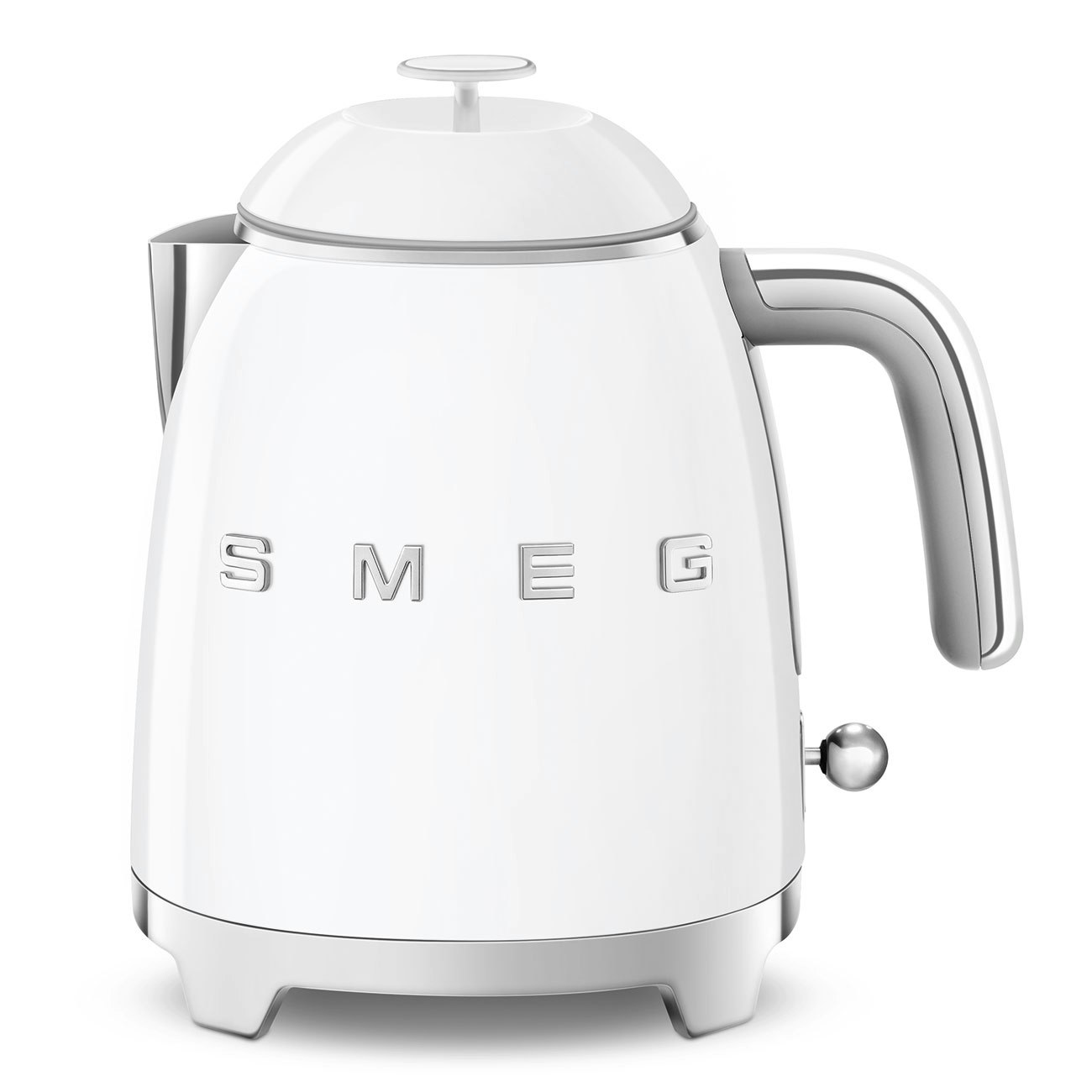 Smeg White Klf05 Retro 50'S Style Mini Kettle, 1400W, 0.8L