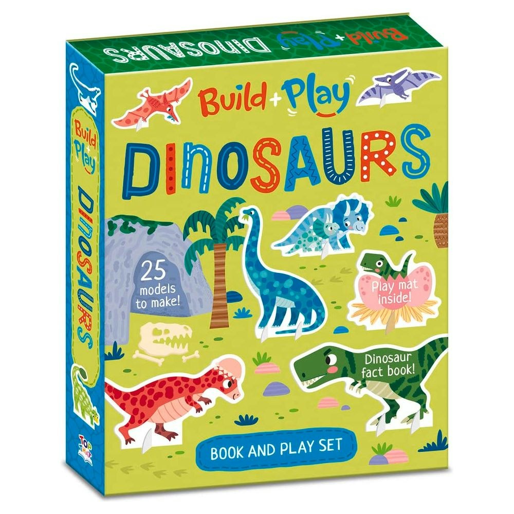Top That Publishing Build + Play Dinosaurs: Book And Play Set (Build And Play Kit)