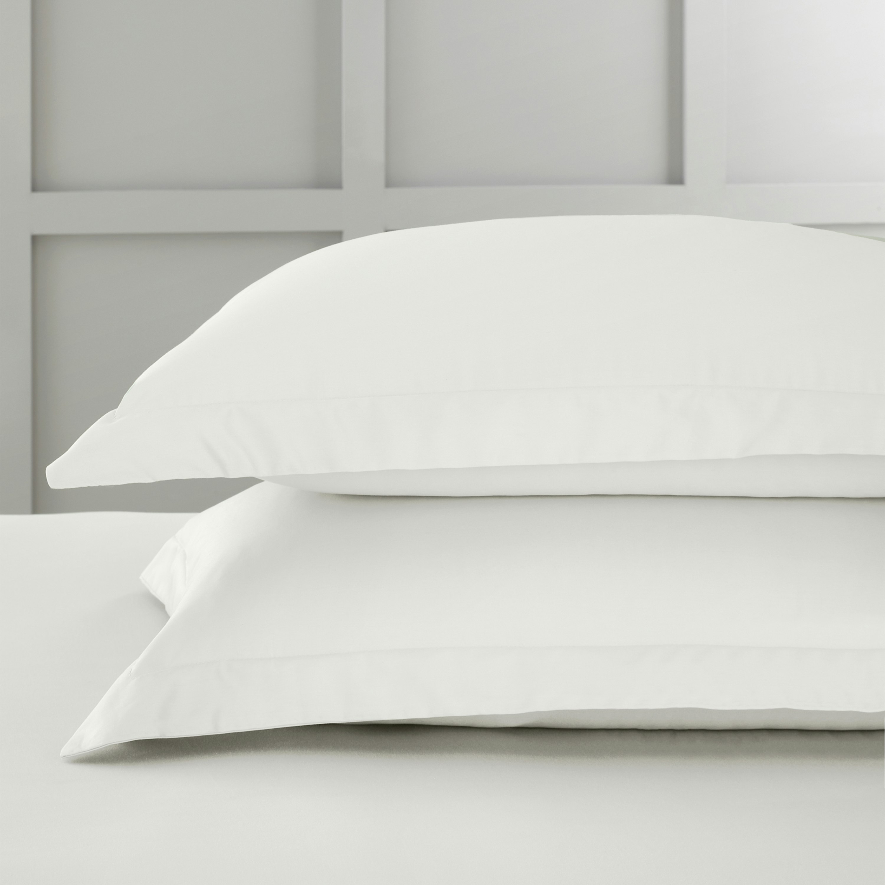 Bianca 400 Thread Count Cotton Sateen Oxford Pillowcase Pair - 50X75cm (X2)