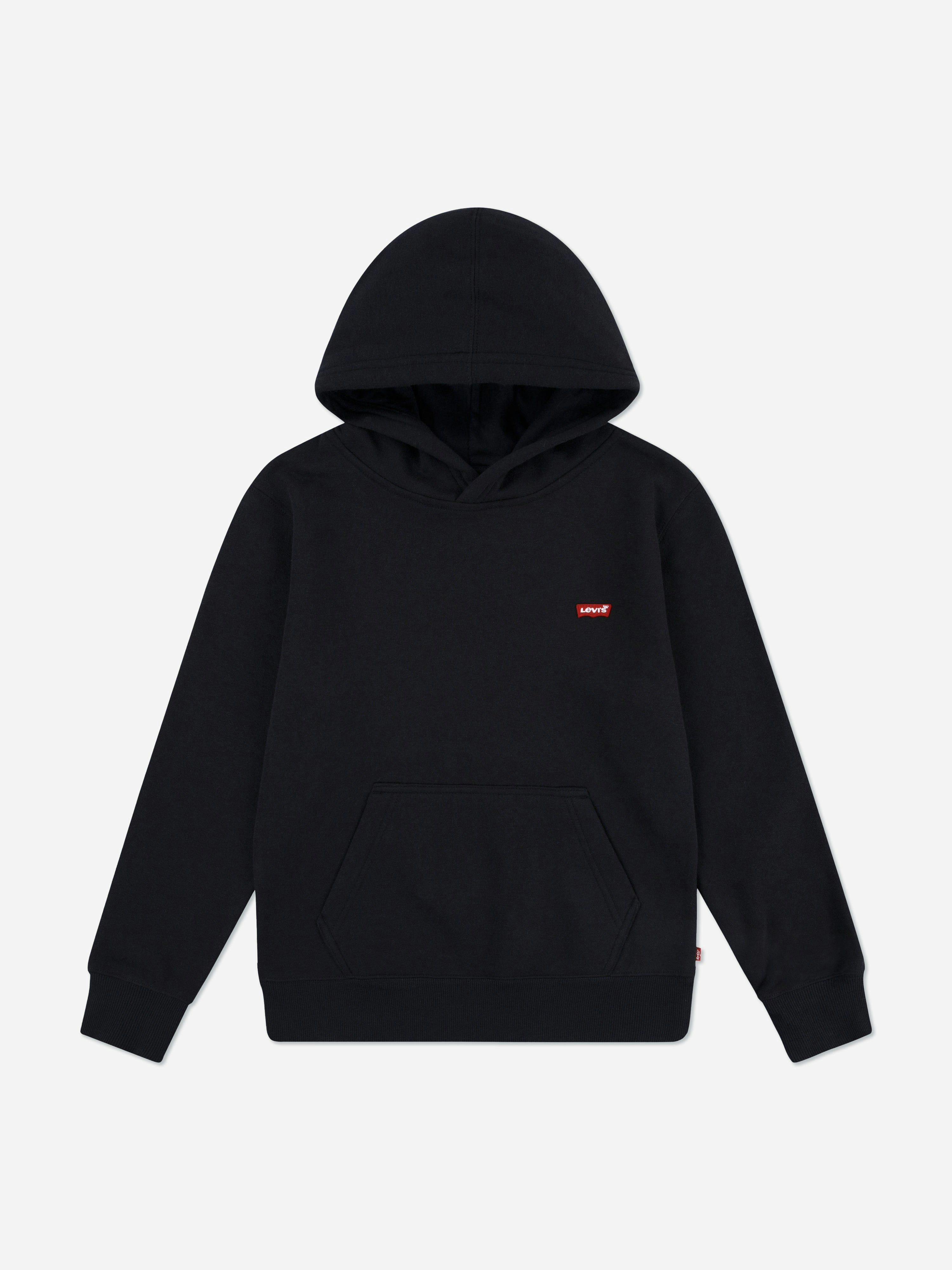 Levi's Kids Wear Boys Black Levi's Mini Batwing Hoodie In - 4 Yrs